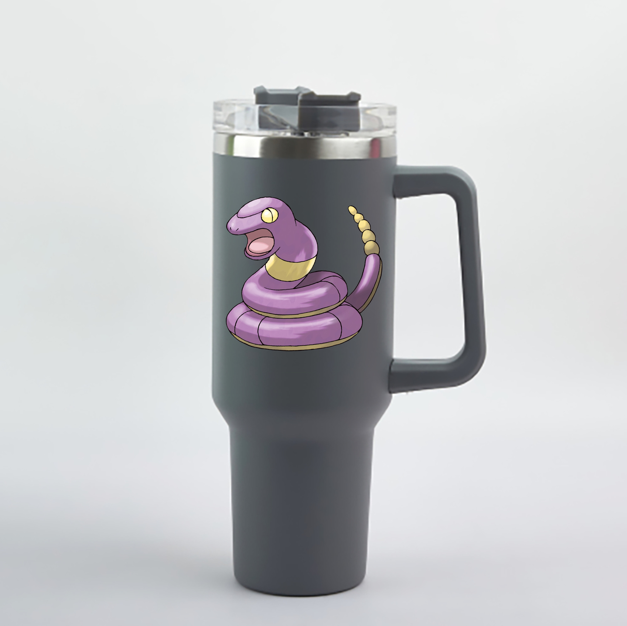 （画像用） ポケットモンスター Pokémon 1200mL車用タンブラー - クリスタルステッカー（プラスチックストロー付き）