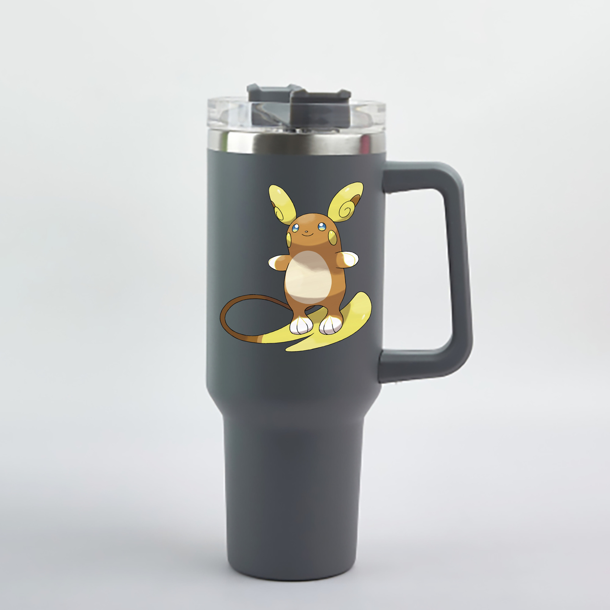 （画像用） ポケットモンスター Pokémon 1200mL車用タンブラー - クリスタルステッカー（プラスチックストロー付き）