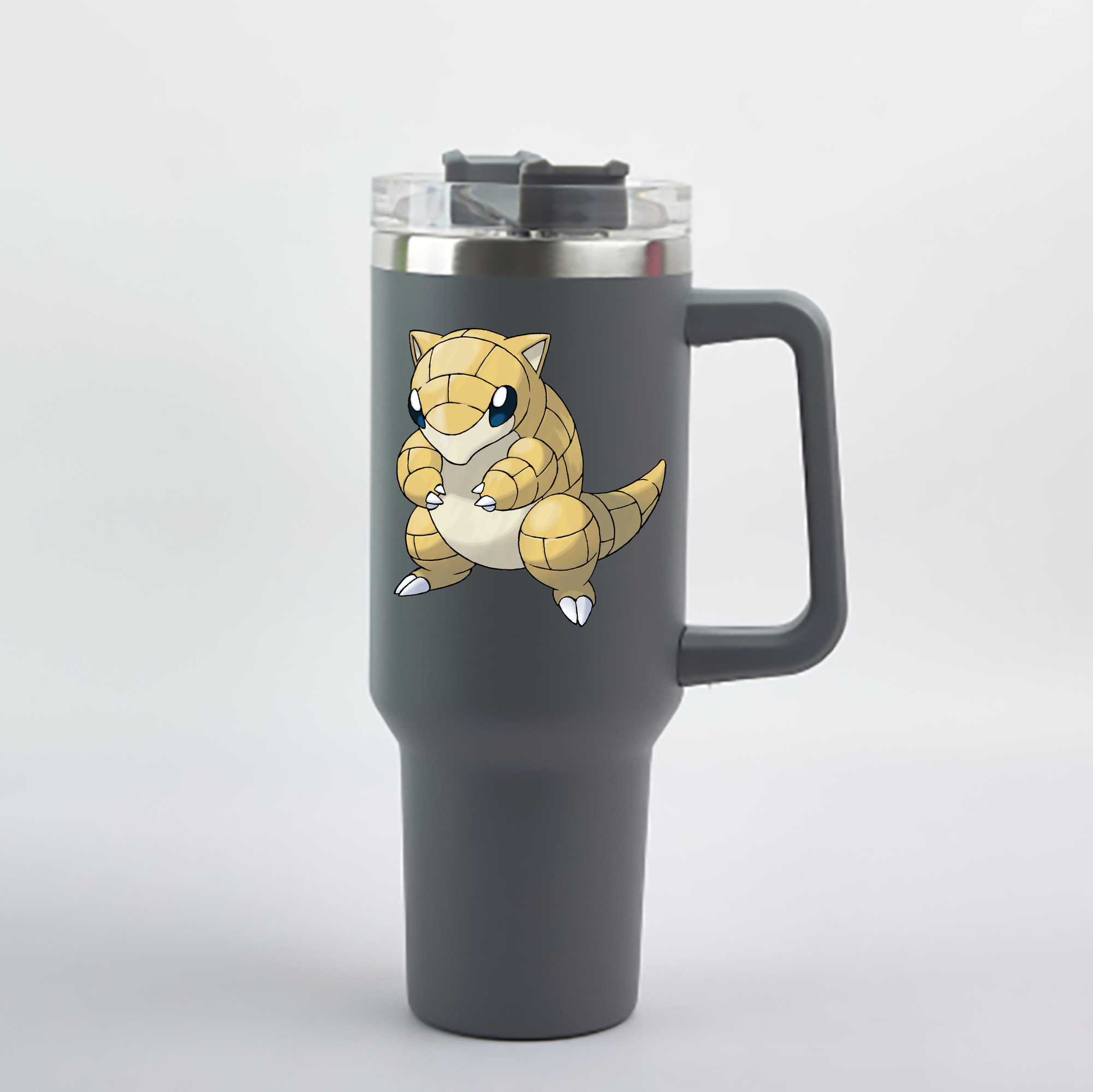（画像用） ポケットモンスター Pokémon 1200mL車用タンブラー - クリスタルステッカー（プラスチックストロー付き）