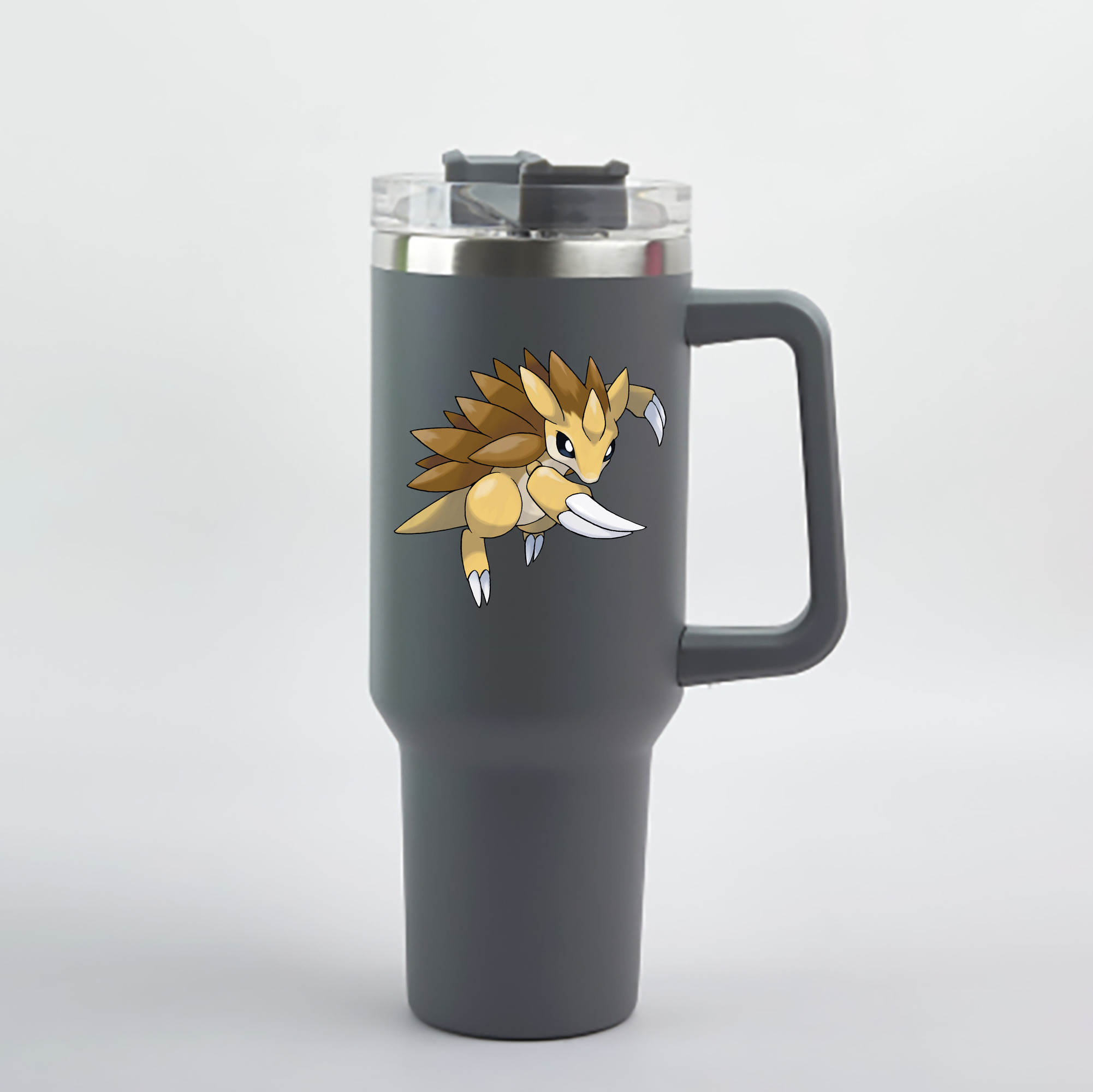 （画像用） ポケットモンスター Pokémon 1200mL車用タンブラー - クリスタルステッカー（プラスチックストロー付き）