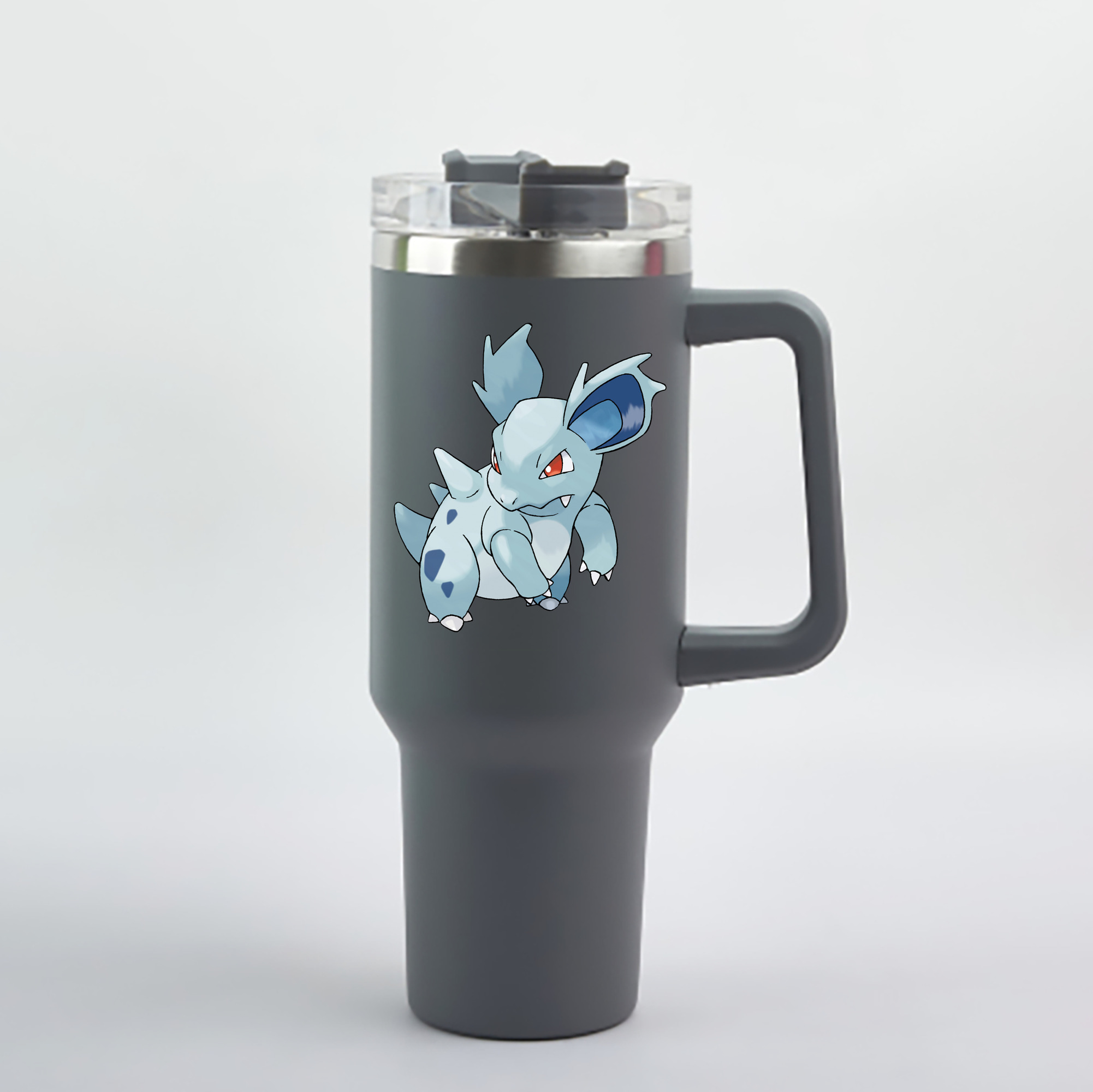 （画像用） ポケットモンスター Pokémon 1200mL車用タンブラー - クリスタルステッカー（プラスチックストロー付き）