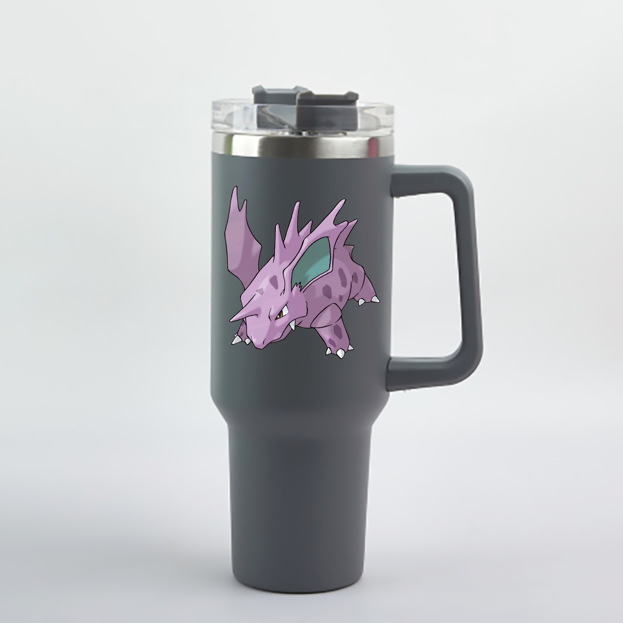 （画像用） ポケットモンスター Pokémon 1200mL車用タンブラー - クリスタルステッカー（プラスチックストロー付き）