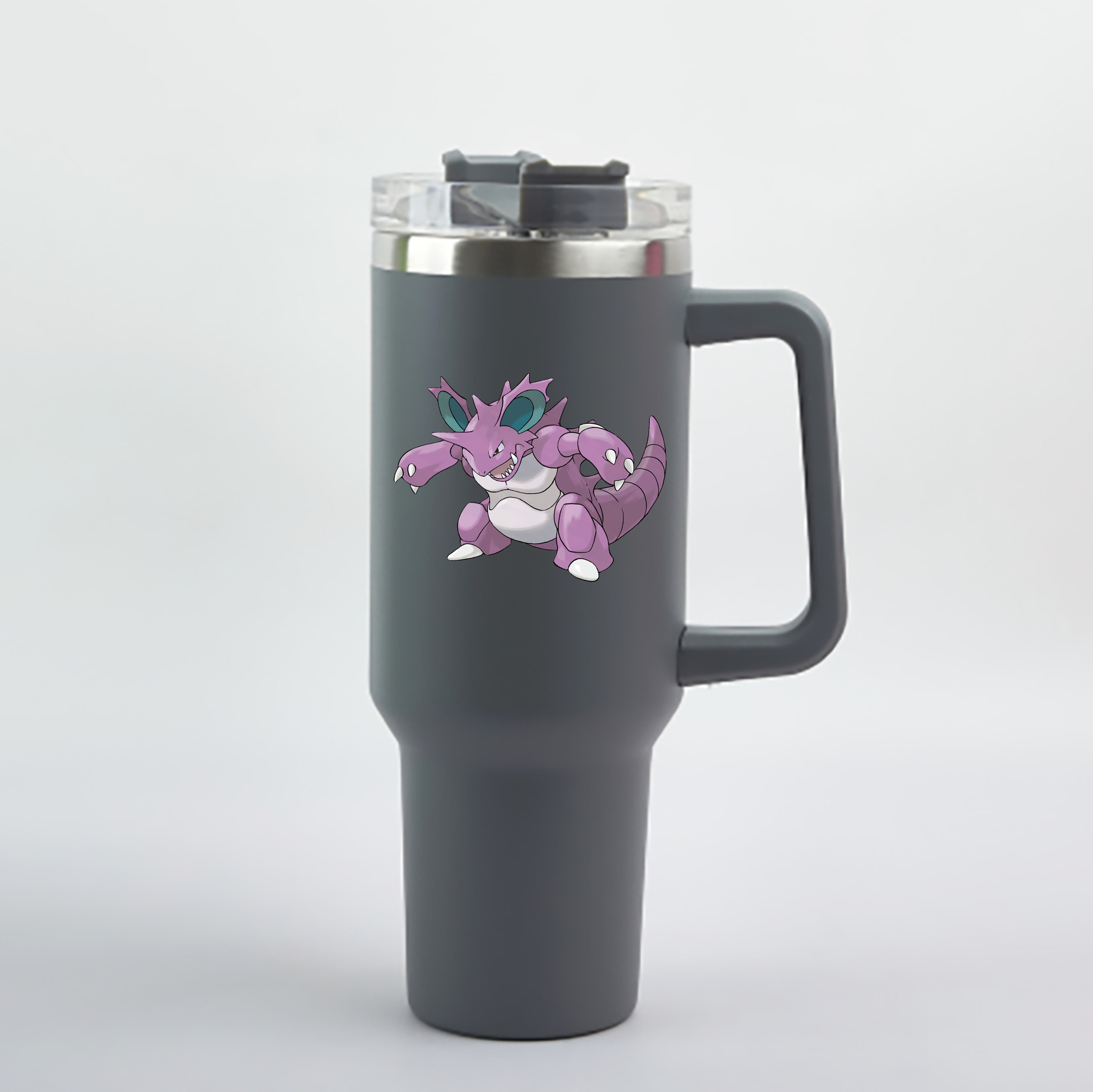 （画像用） ポケットモンスター Pokémon 1200mL車用タンブラー - クリスタルステッカー（プラスチックストロー付き）