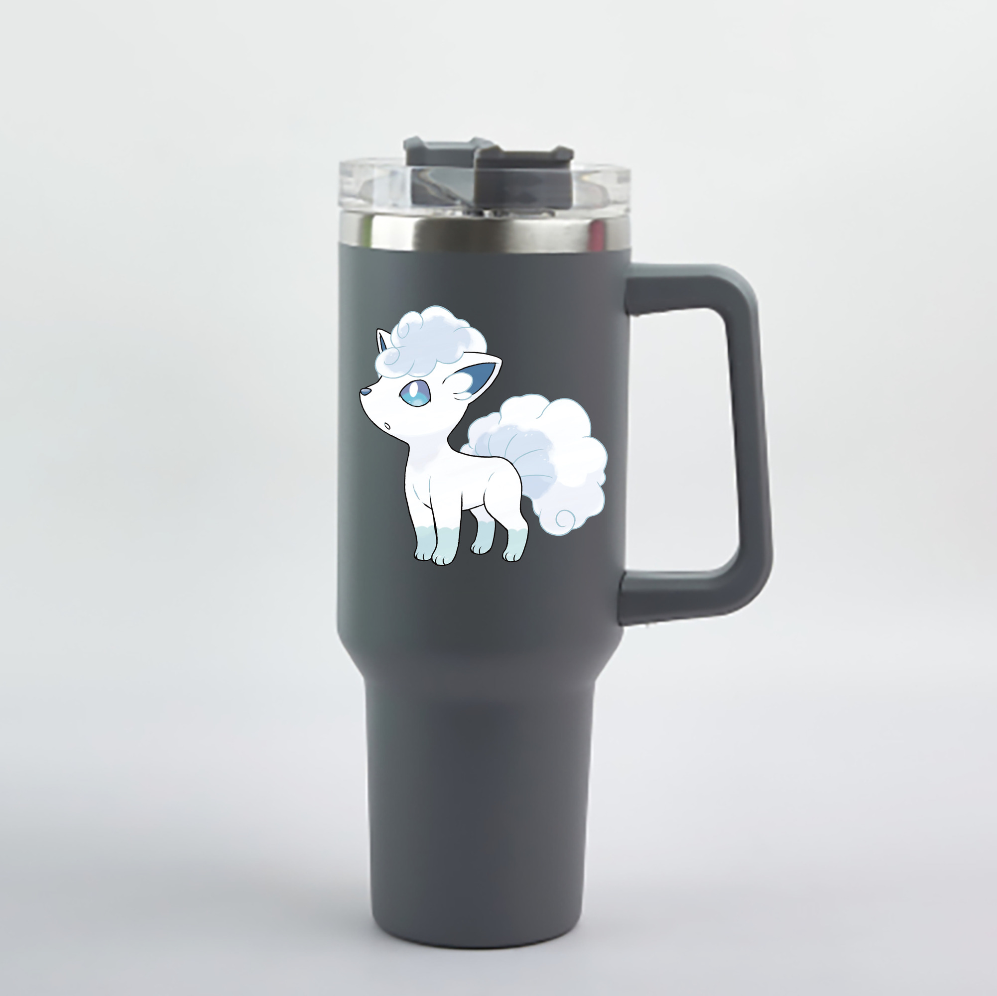 （画像用） ポケットモンスター Pokémon 1200mL車用タンブラー - クリスタルステッカー（プラスチックストロー付き）