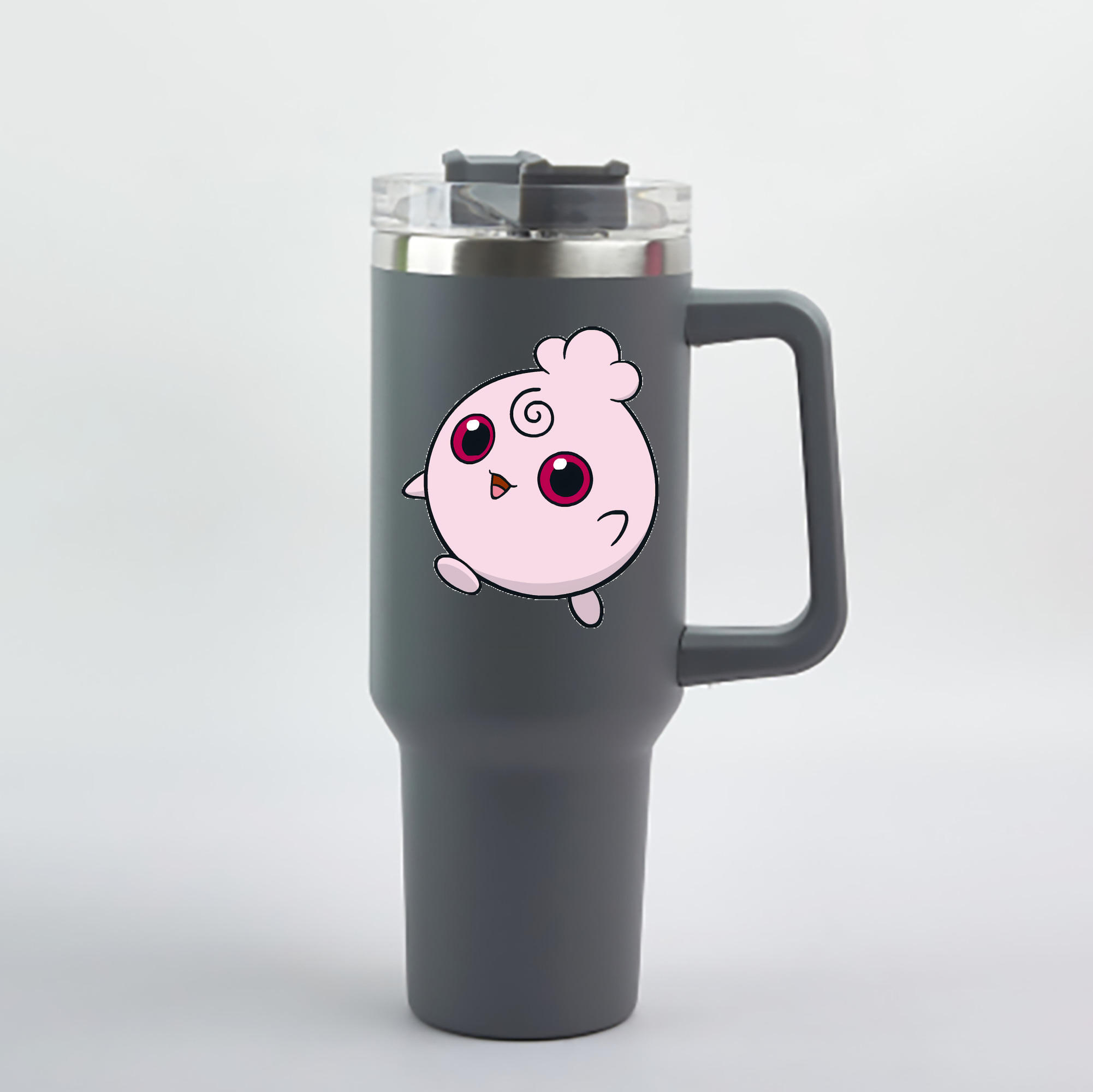 （画像用） ポケットモンスター Pokémon 1200mL車用タンブラー - クリスタルステッカー（プラスチックストロー付き）