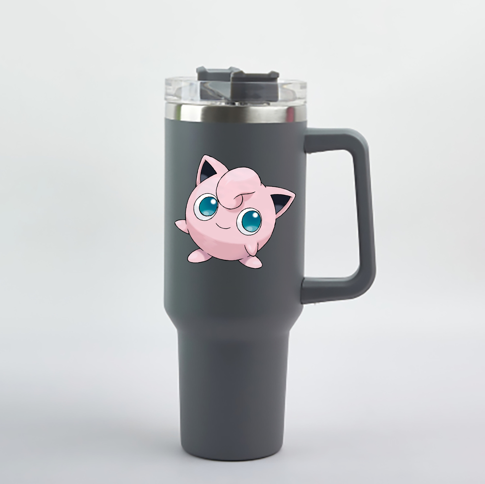 （画像用） ポケットモンスター Pokémon 1200mL車用タンブラー - クリスタルステッカー（プラスチックストロー付き）