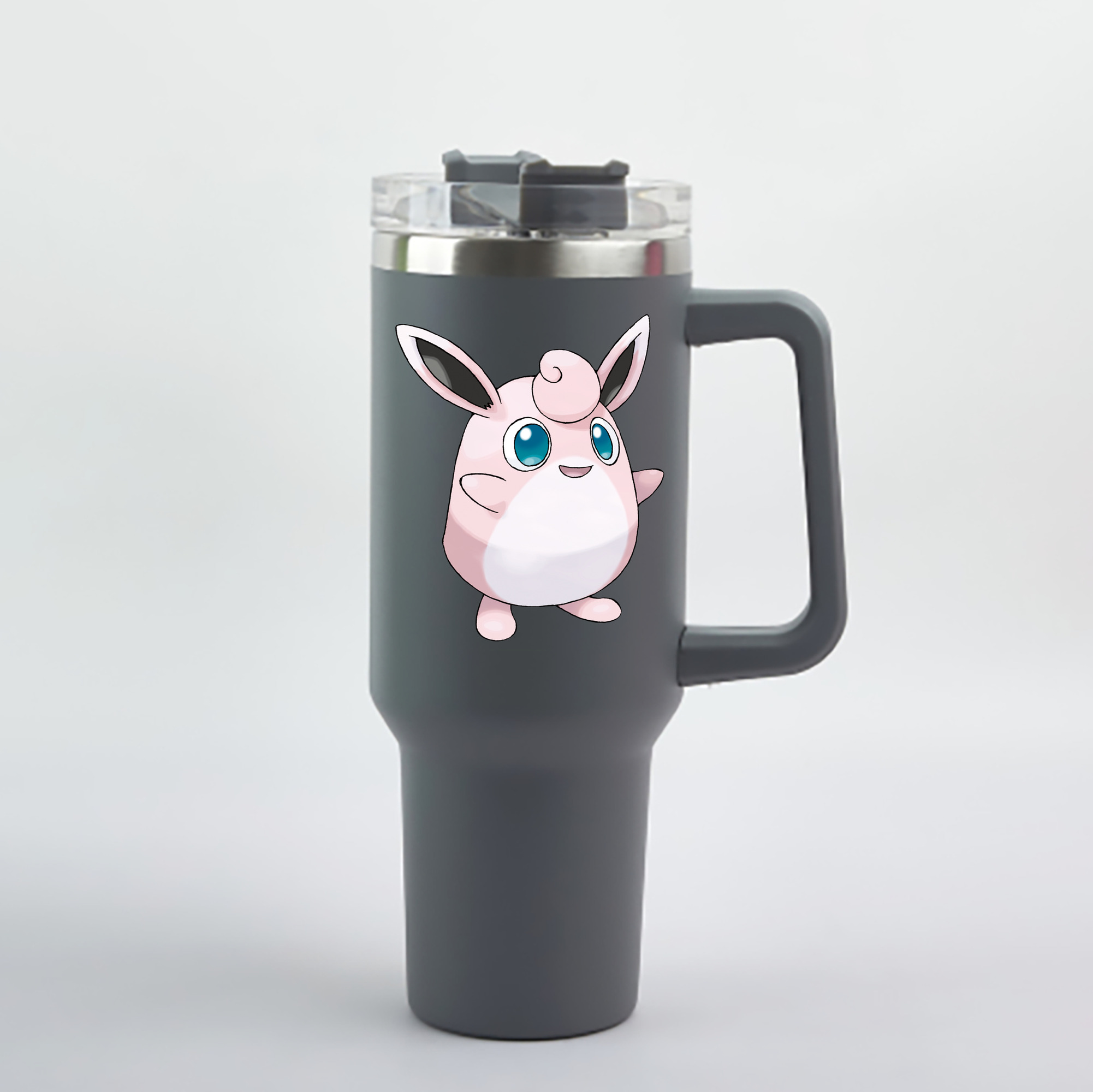 （画像用） ポケットモンスター Pokémon 1200mL車用タンブラー - クリスタルステッカー（プラスチックストロー付き）