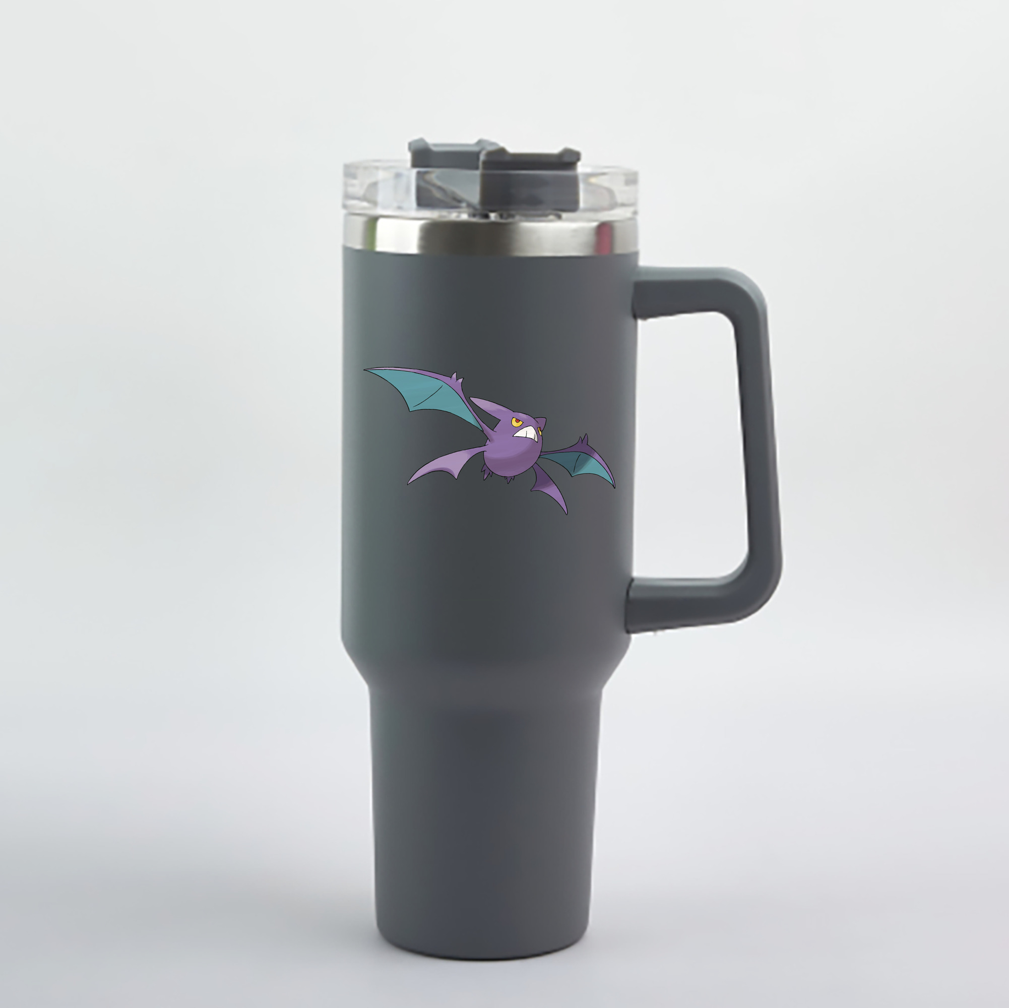（画像用） ポケットモンスター Pokémon 1200mL車用タンブラー - クリスタルステッカー（プラスチックストロー付き）