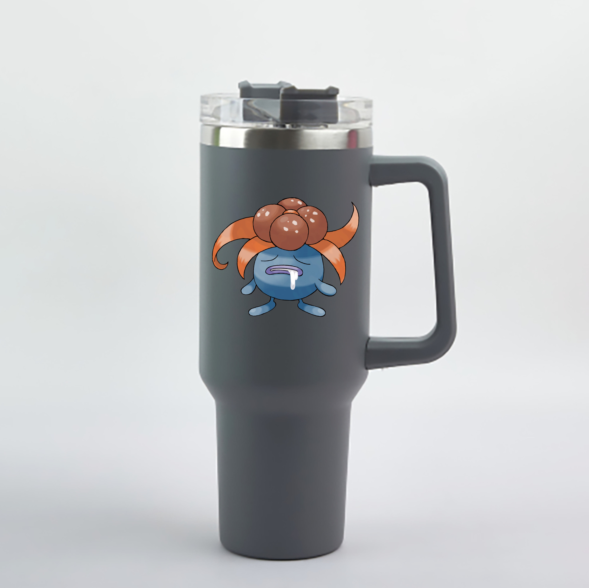 （画像用） ポケットモンスター Pokémon 1200mL車用タンブラー - クリスタルステッカー（プラスチックストロー付き）