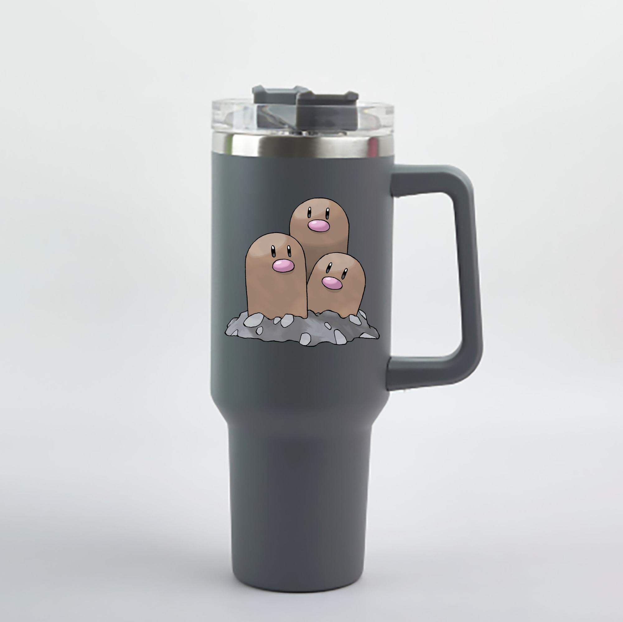 （画像用） ポケットモンスター Pokémon 1200mL車用タンブラー - クリスタルステッカー（プラスチックストロー付き）