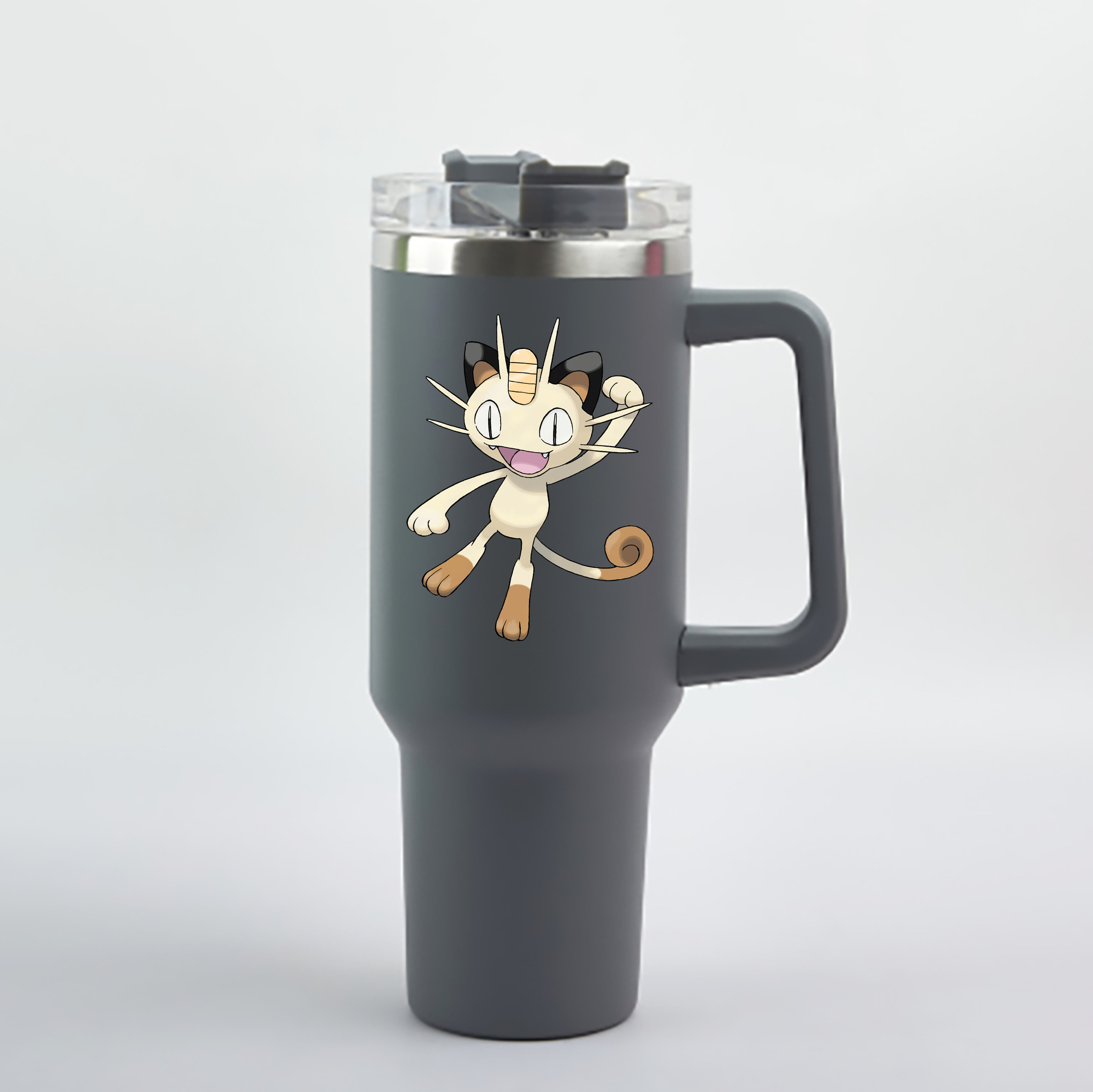 （画像用） ポケットモンスター Pokémon 1200mL車用タンブラー - クリスタルステッカー（プラスチックストロー付き）