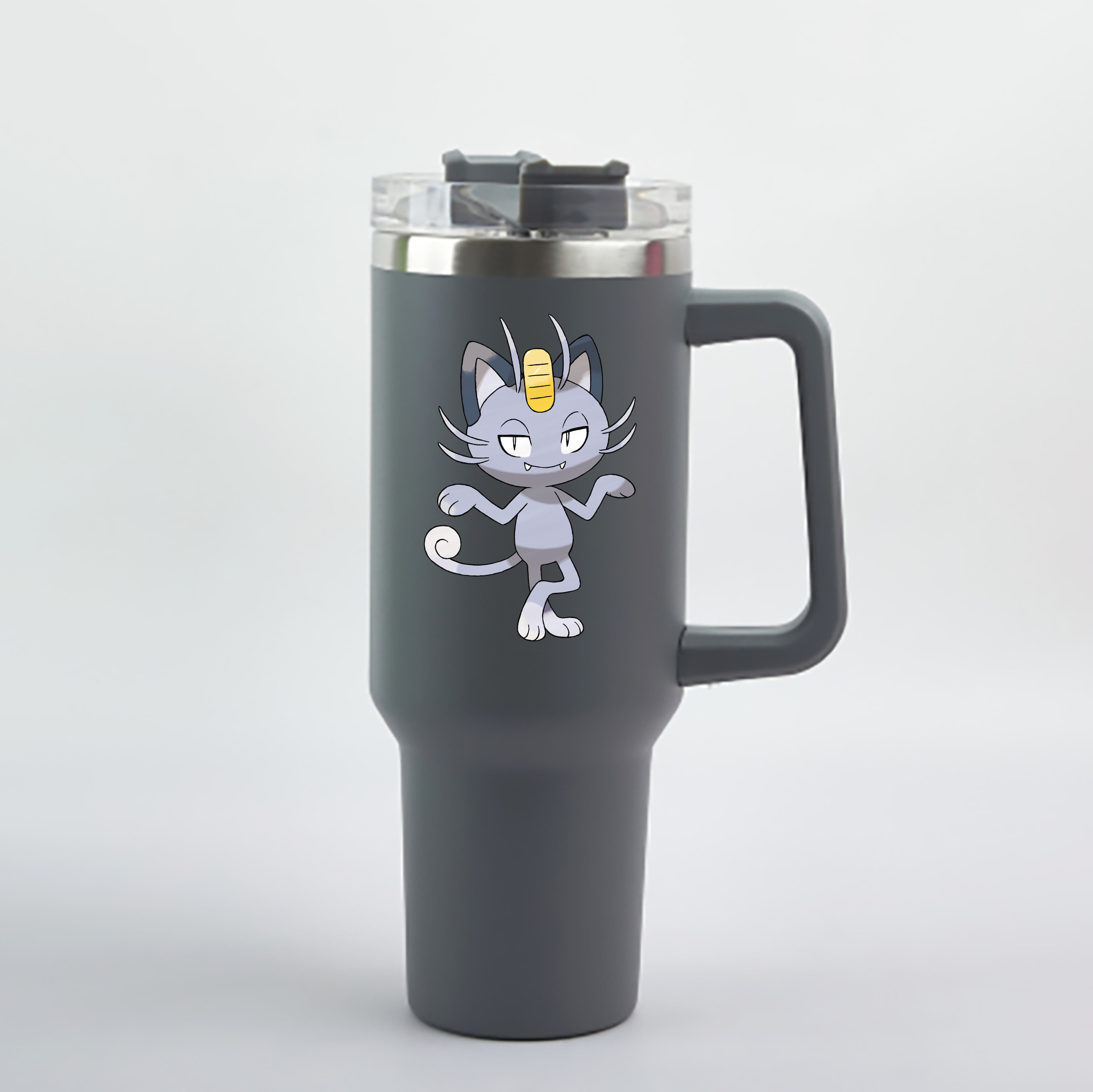 （画像用） ポケットモンスター Pokémon 1200mL車用タンブラー - クリスタルステッカー（プラスチックストロー付き）