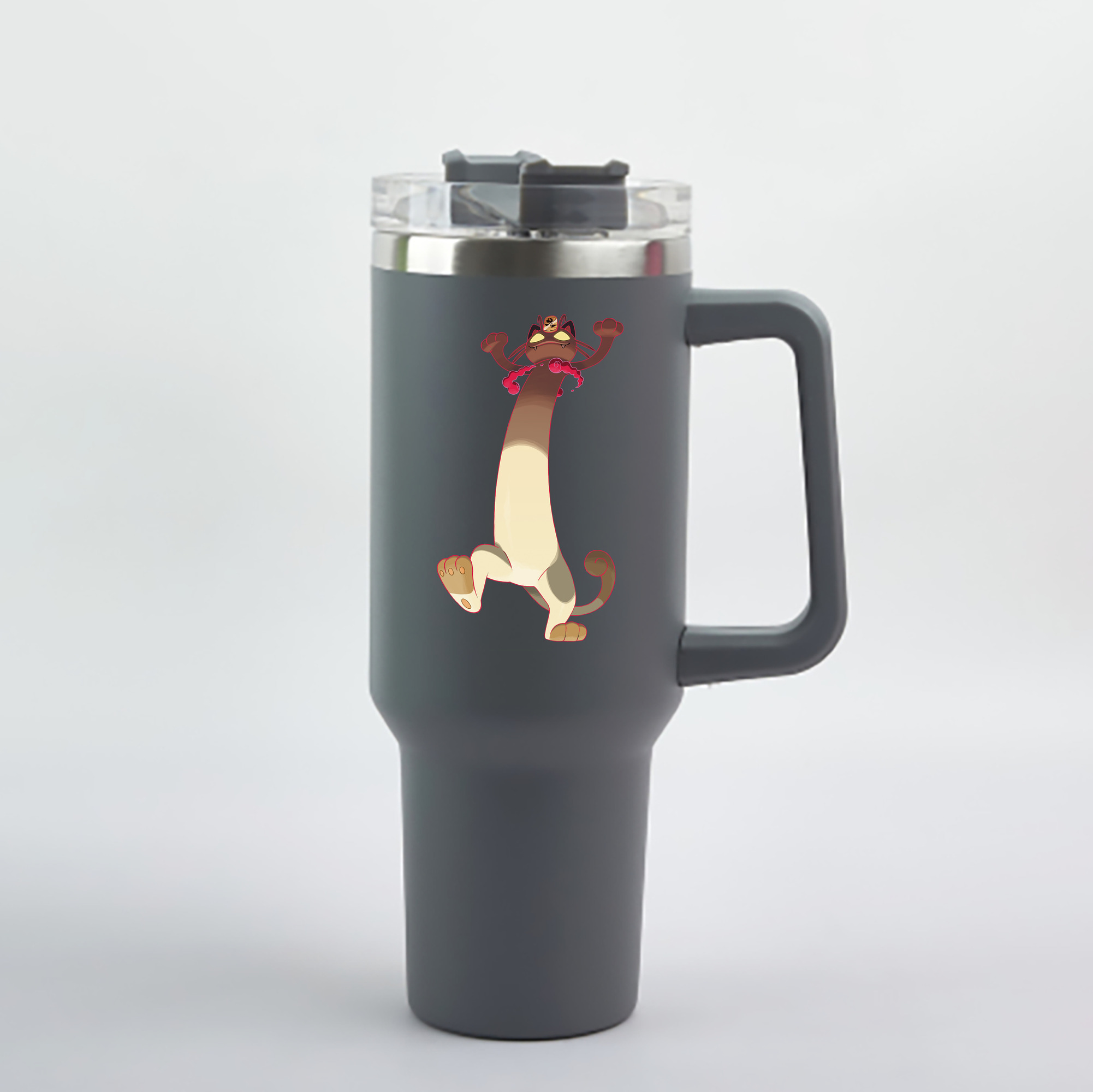 （画像用） ポケットモンスター Pokémon 1200mL車用タンブラー - クリスタルステッカー（プラスチックストロー付き）