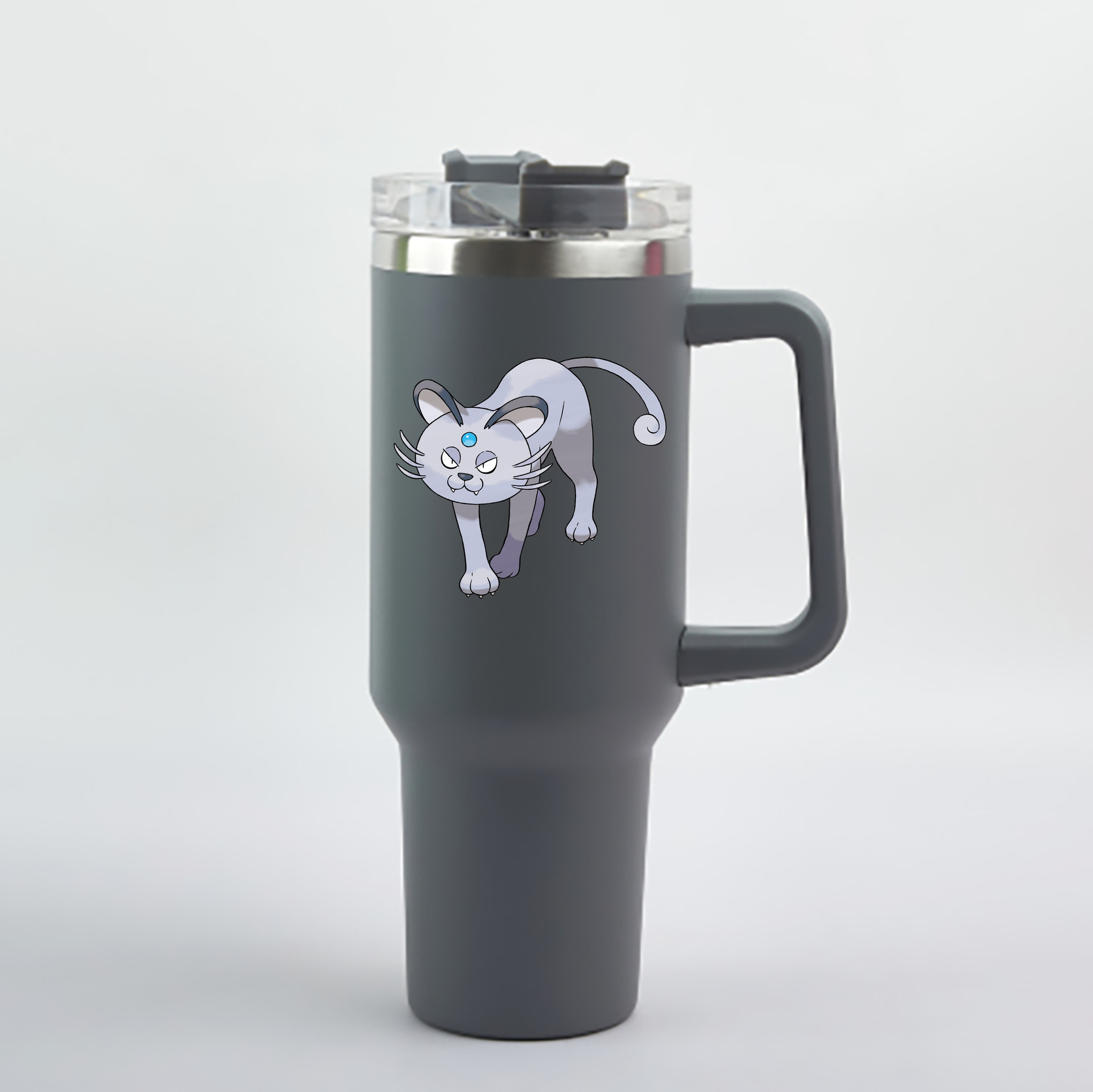 （画像用） ポケットモンスター Pokémon 1200mL車用タンブラー - クリスタルステッカー（プラスチックストロー付き）
