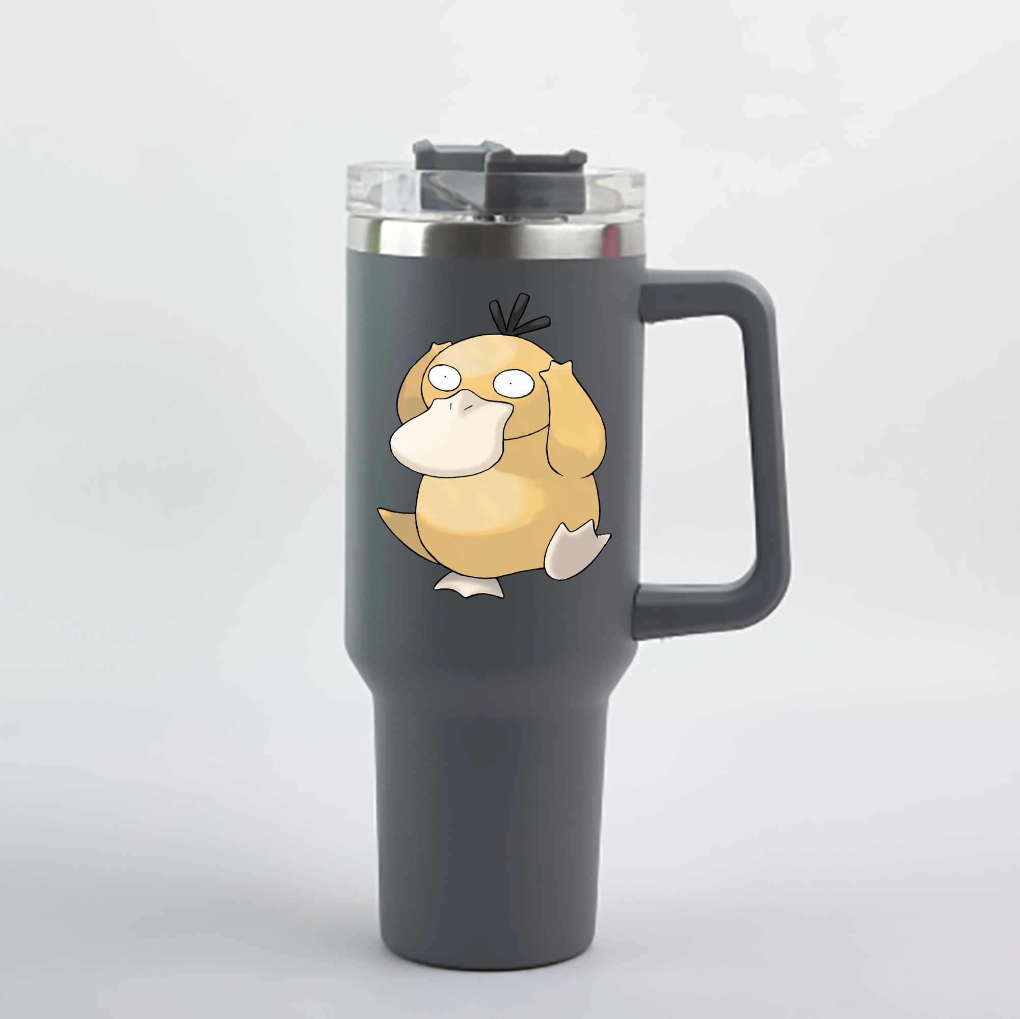 （画像用） ポケットモンスター Pokémon 1200mL車用タンブラー - クリスタルステッカー（プラスチックストロー付き）