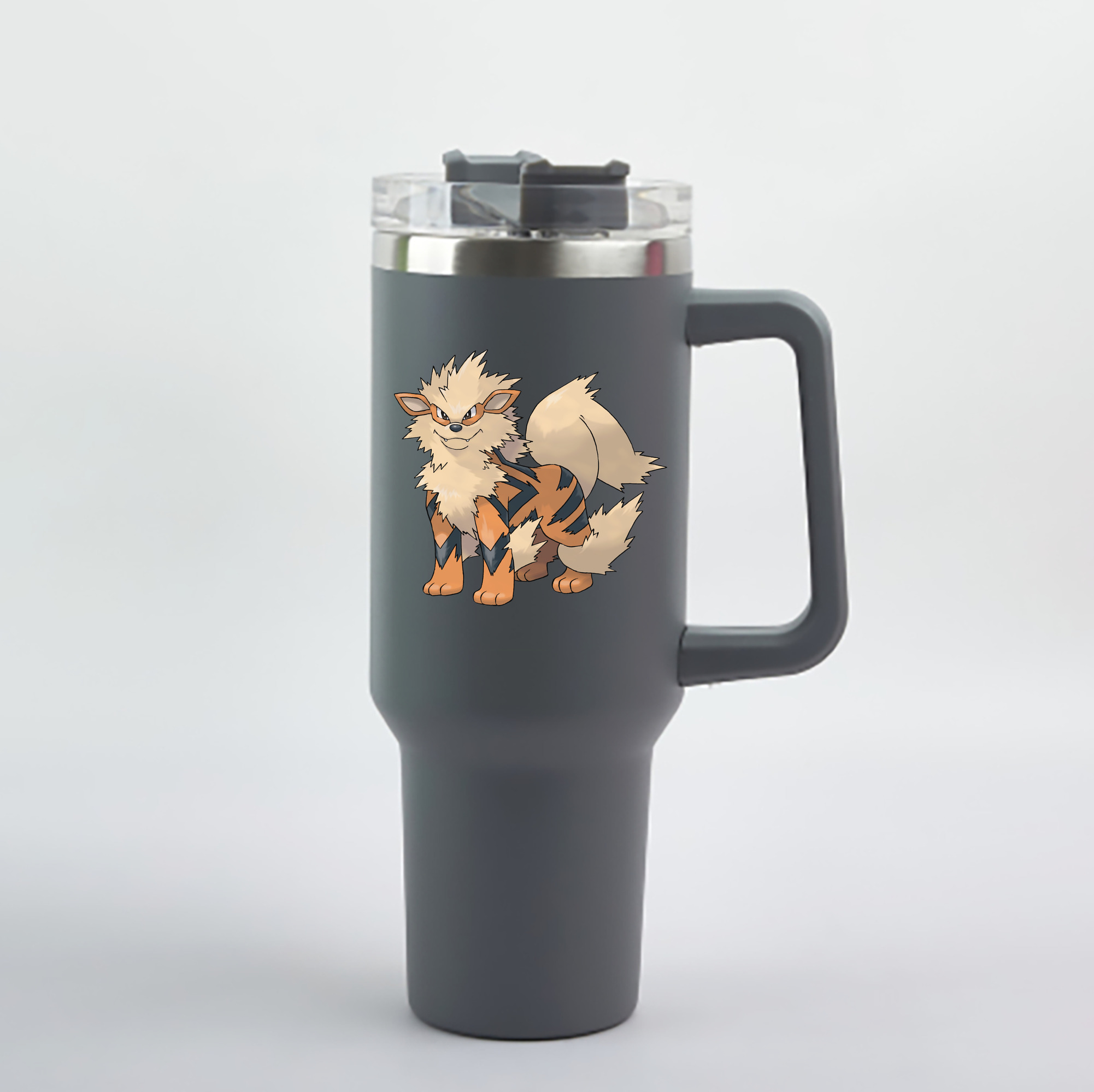 （画像用） ポケットモンスター Pokémon 1200mL車用タンブラー - クリスタルステッカー（プラスチックストロー付き）