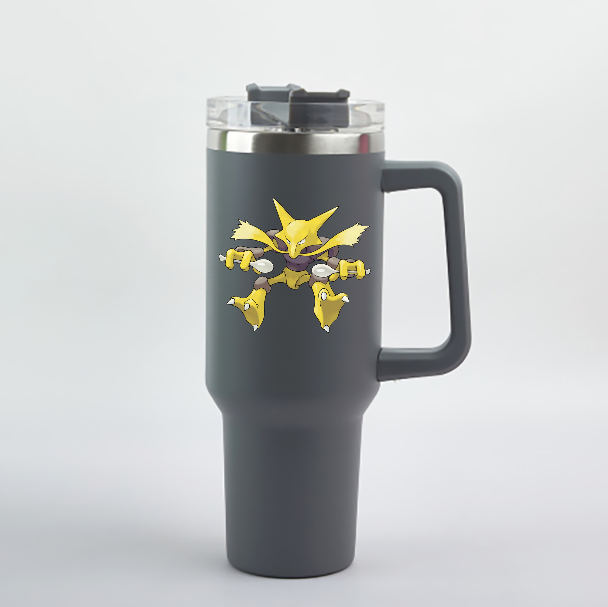 （画像用） ポケットモンスター Pokémon 1200mL車用タンブラー - クリスタルステッカー（プラスチックストロー付き）