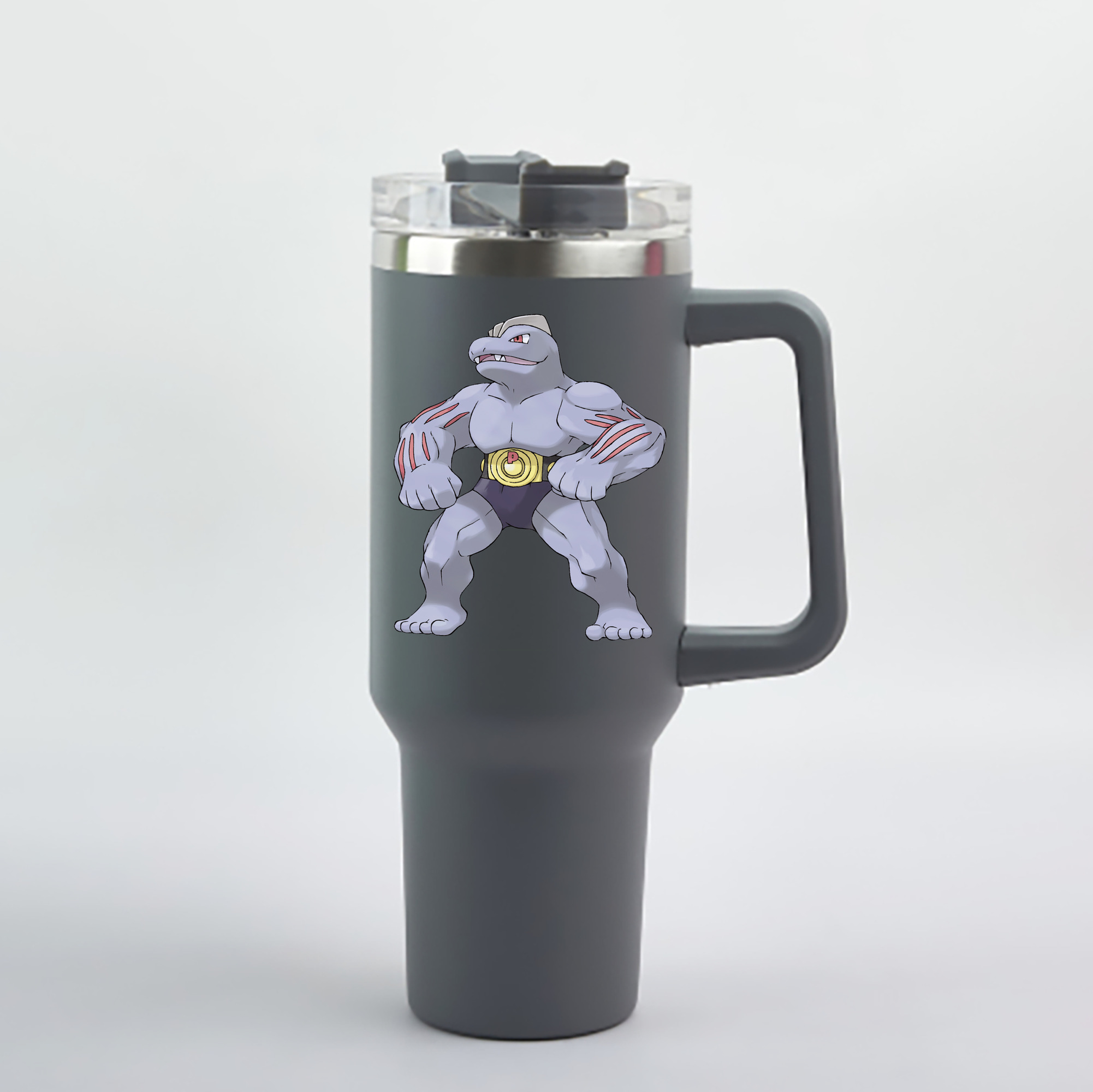 （画像用） ポケットモンスター Pokémon 1200mL車用タンブラー - クリスタルステッカー（プラスチックストロー付き）