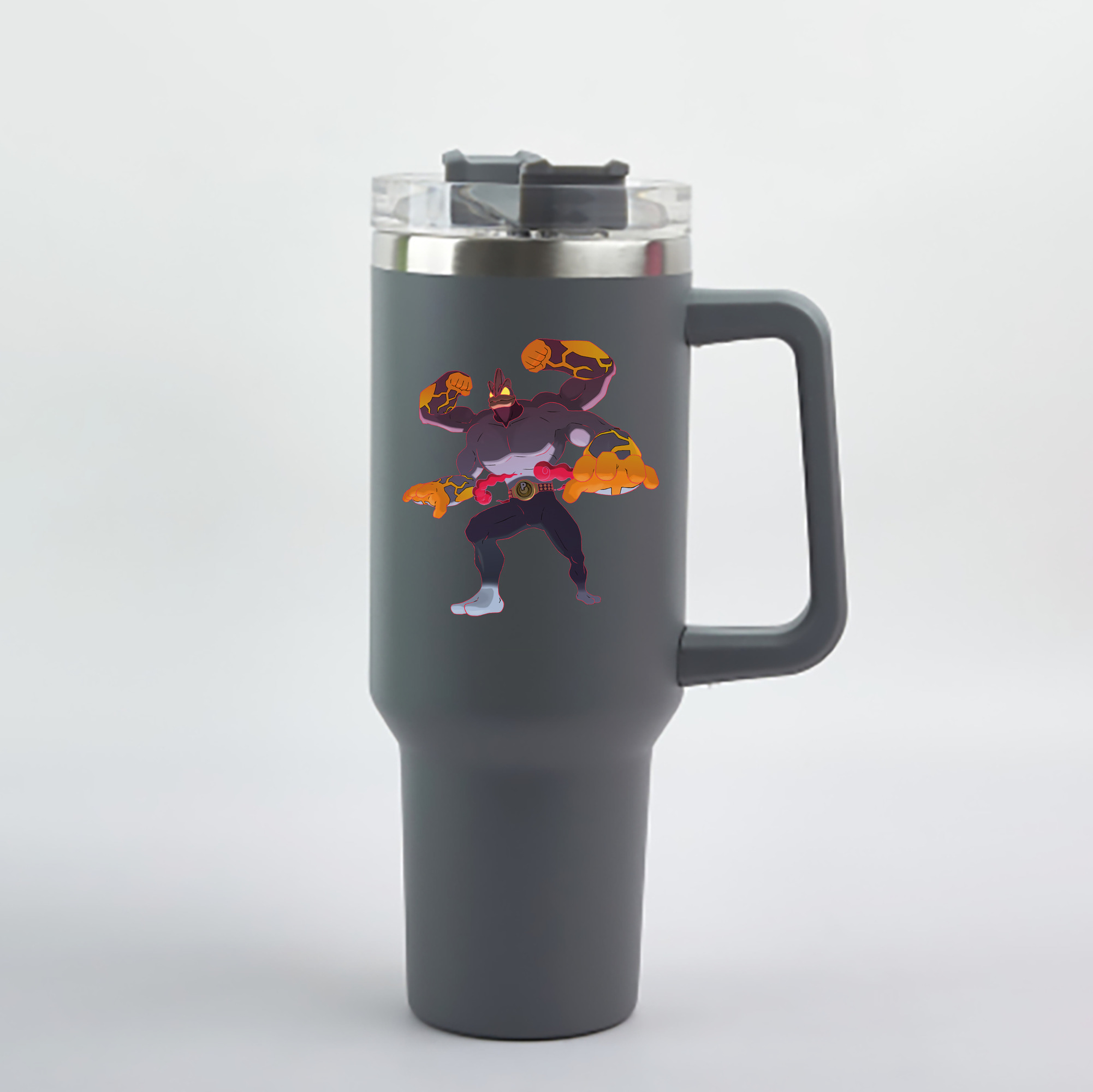（画像用） ポケットモンスター Pokémon 1200mL車用タンブラー - クリスタルステッカー（プラスチックストロー付き）