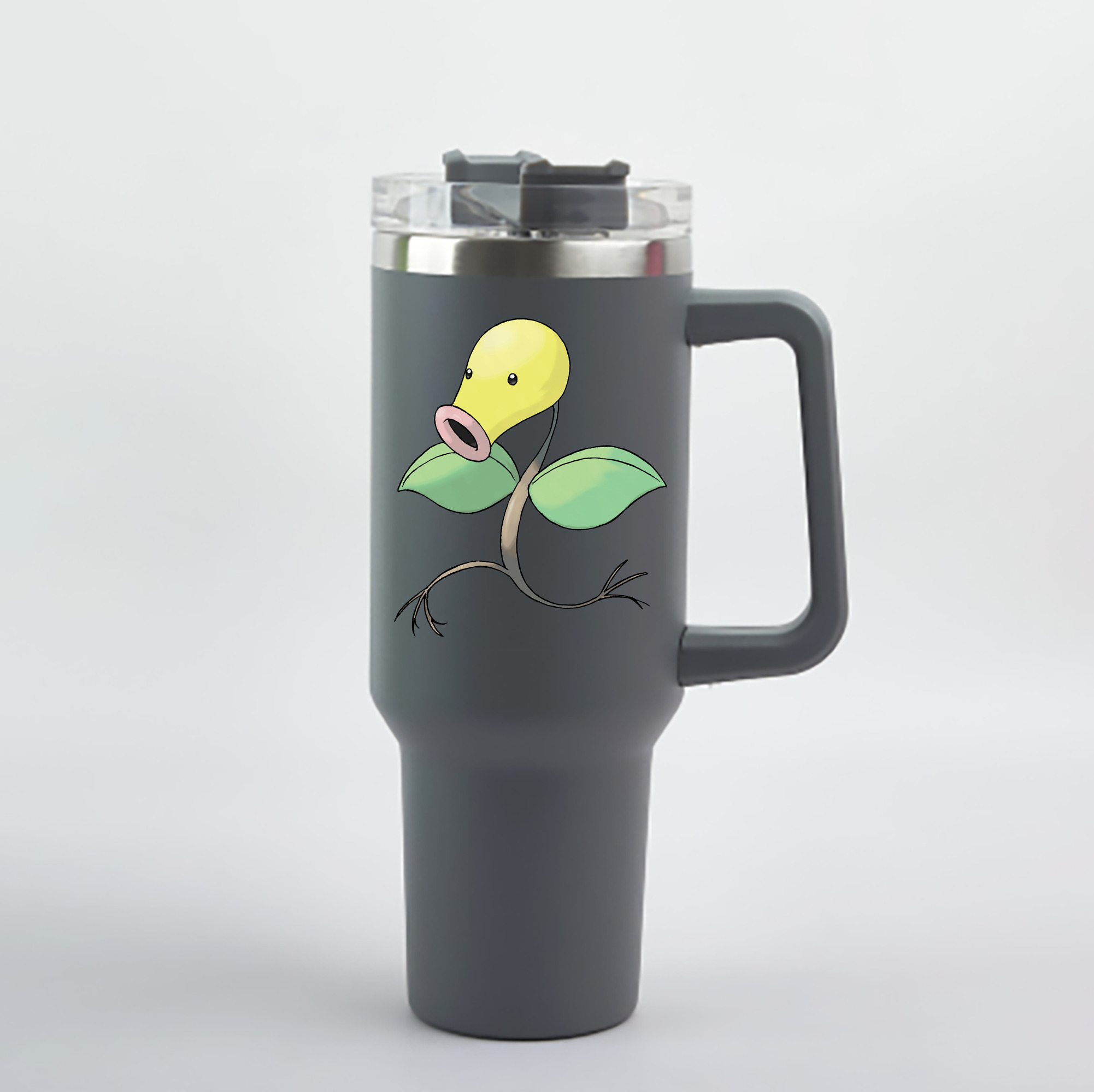 （画像用） ポケットモンスター Pokémon 1200mL車用タンブラー - クリスタルステッカー（プラスチックストロー付き）