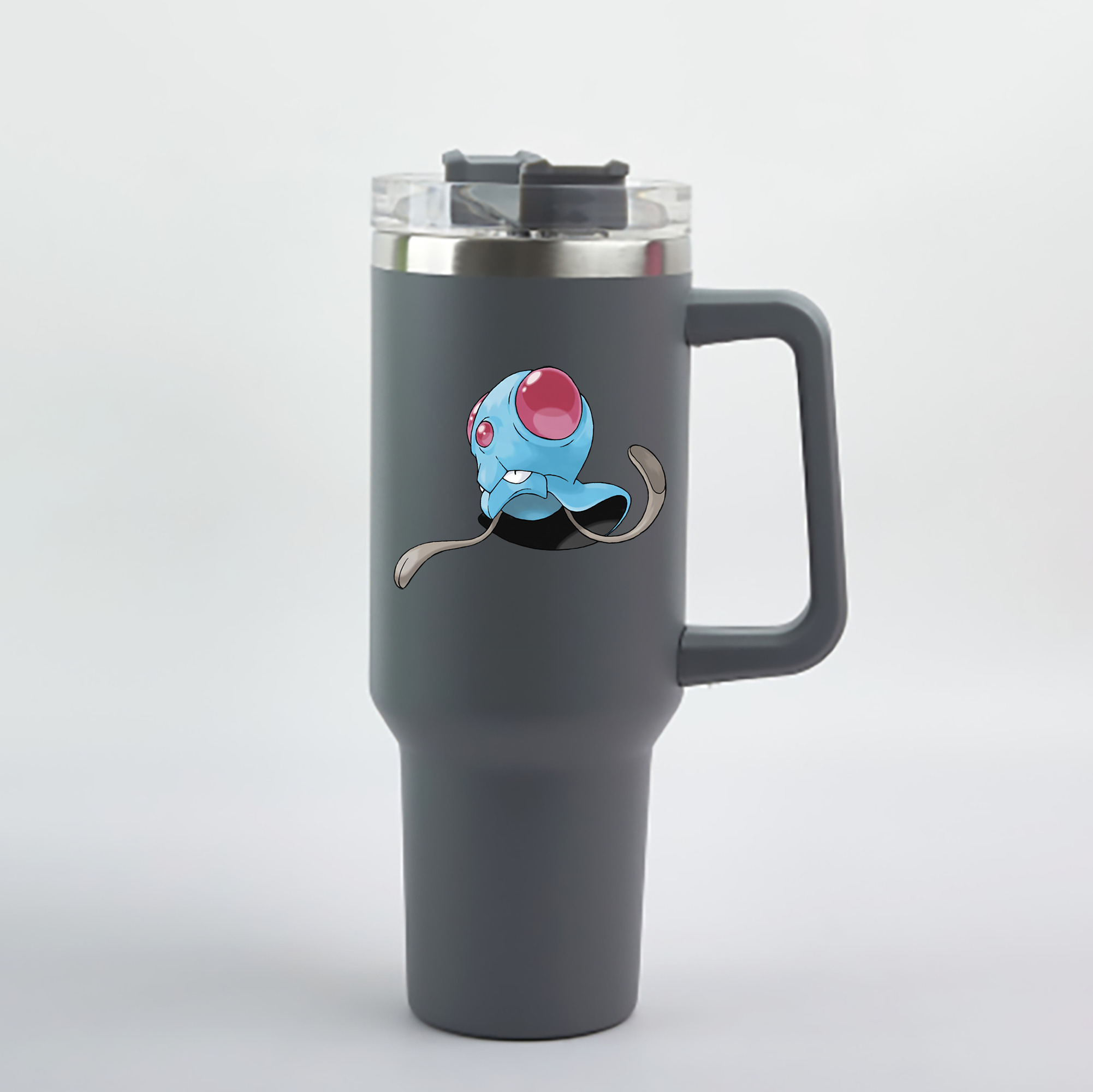 （画像用） ポケットモンスター Pokémon 1200mL車用タンブラー - クリスタルステッカー（プラスチックストロー付き）