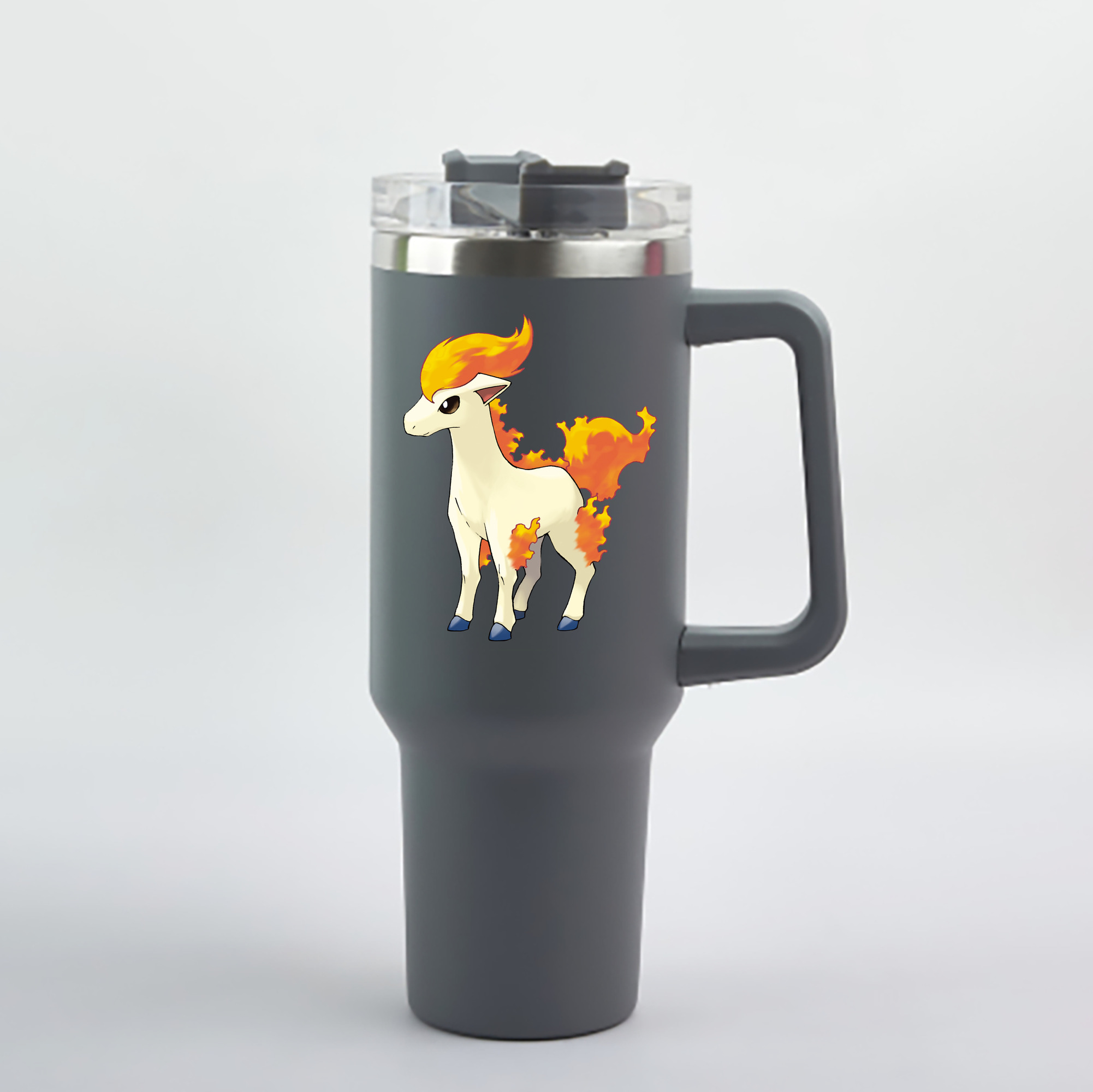 （画像用） ポケットモンスター Pokémon 1200mL車用タンブラー - クリスタルステッカー（プラスチックストロー付き）