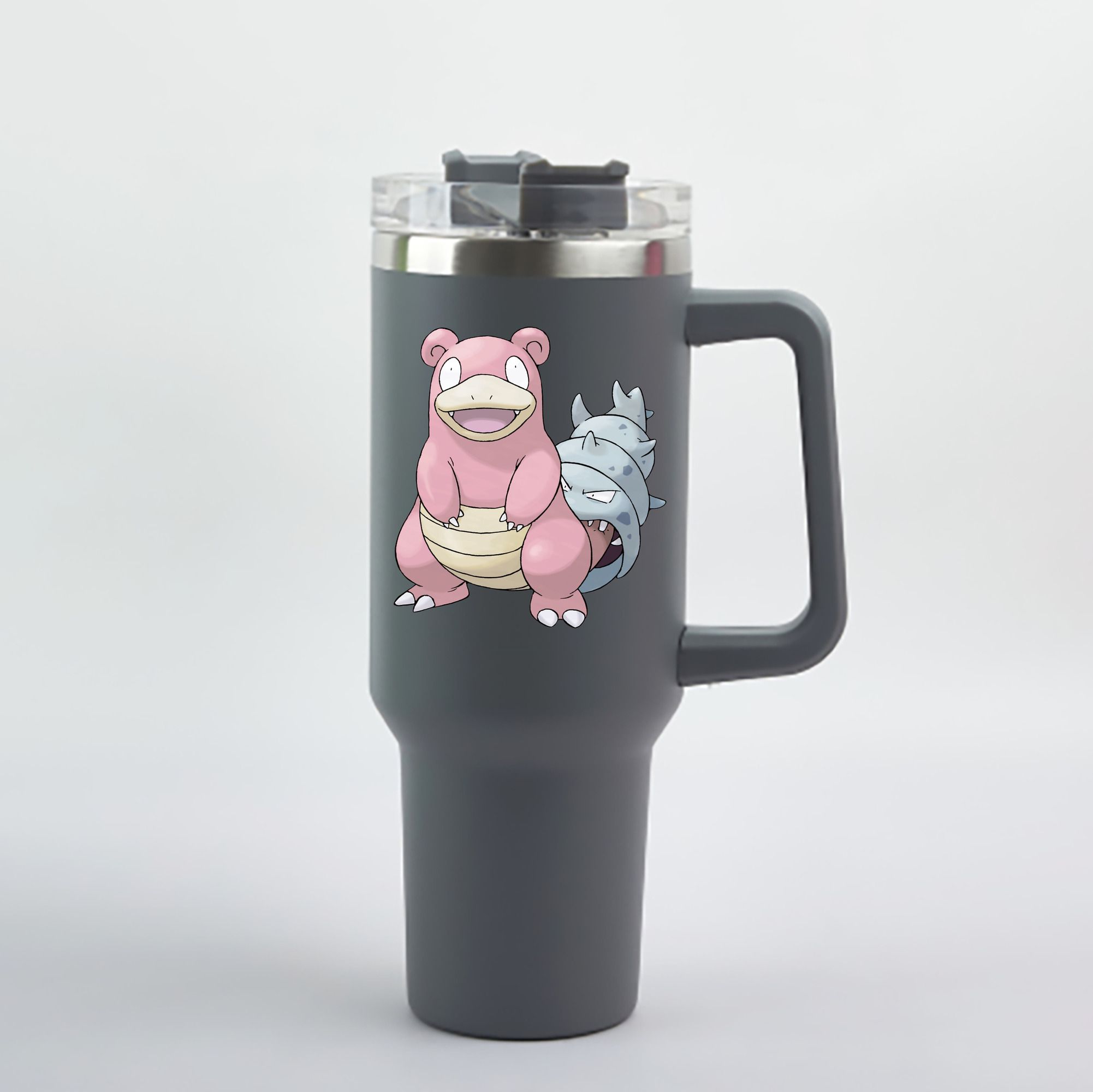（画像用） ポケットモンスター Pokémon 1200mL車用タンブラー - クリスタルステッカー（プラスチックストロー付き）