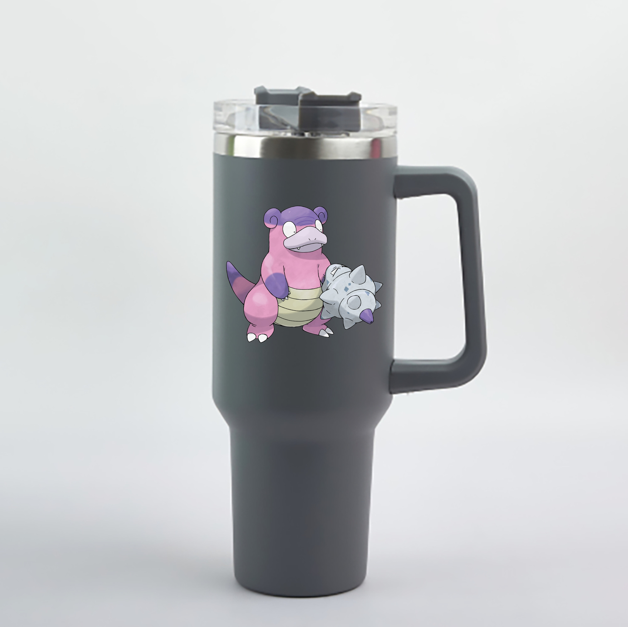 （画像用） ポケットモンスター Pokémon 1200mL車用タンブラー - クリスタルステッカー（プラスチックストロー付き）