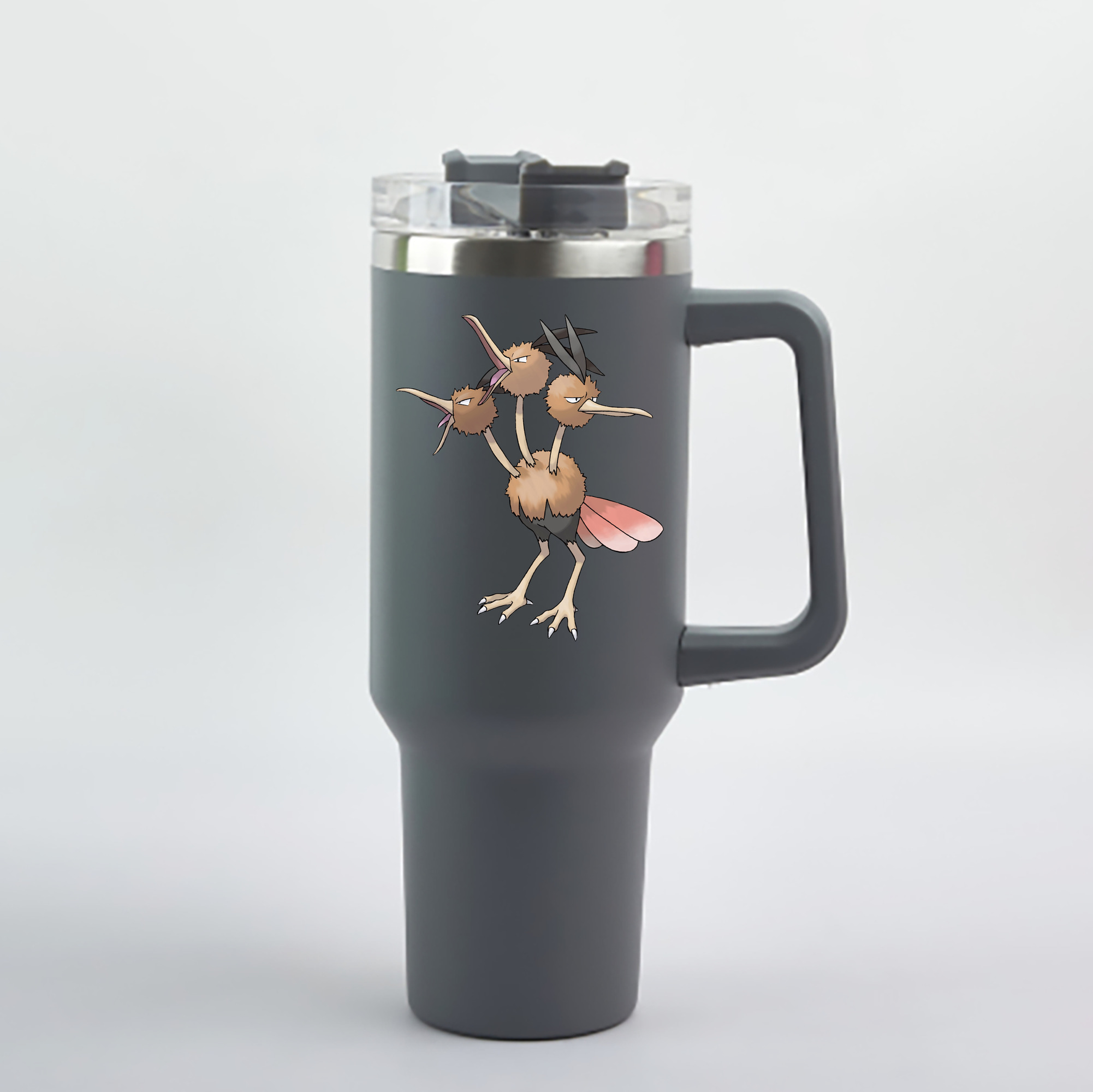 （画像用） ポケットモンスター Pokémon 1200mL車用タンブラー - クリスタルステッカー（プラスチックストロー付き）