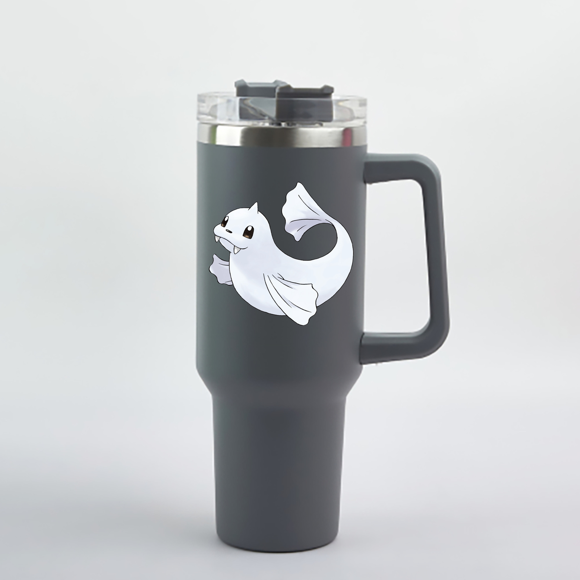 （画像用） ポケットモンスター Pokémon 1200mL車用タンブラー - クリスタルステッカー（プラスチックストロー付き）