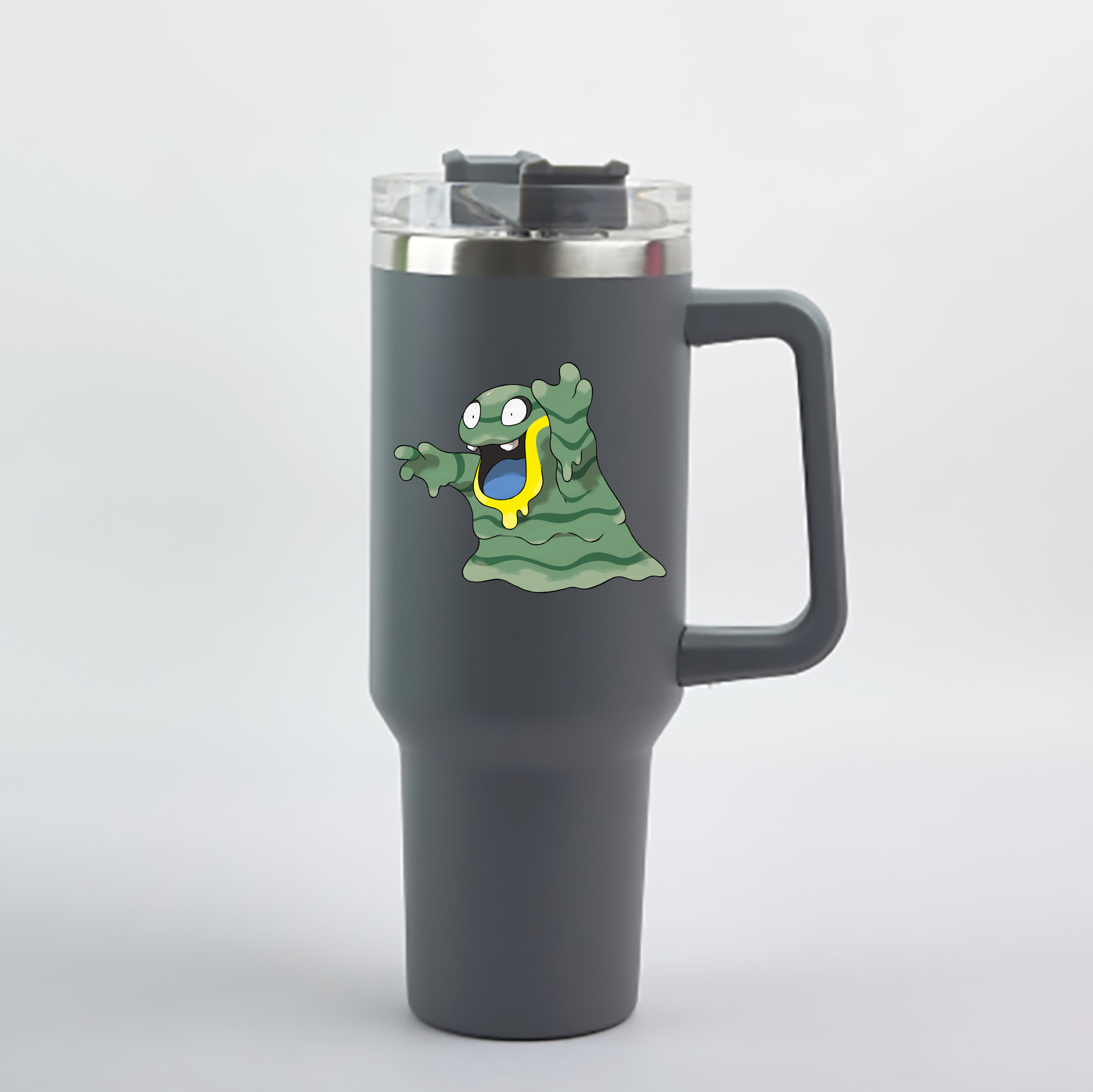 （画像用） ポケットモンスター Pokémon 1200mL車用タンブラー - クリスタルステッカー（プラスチックストロー付き）