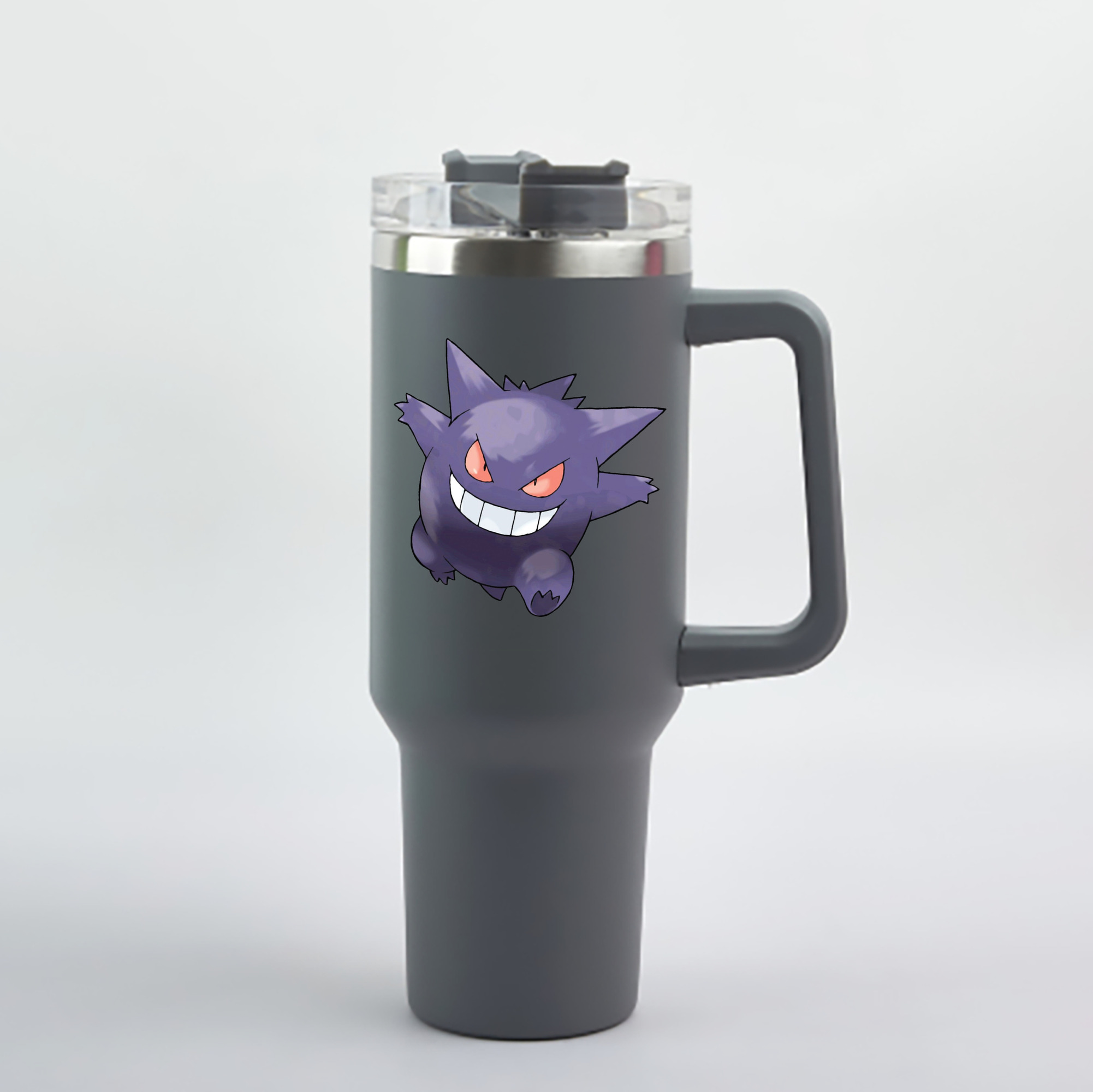 （画像用） ポケットモンスター Pokémon 1200mL車用タンブラー - クリスタルステッカー（プラスチックストロー付き）