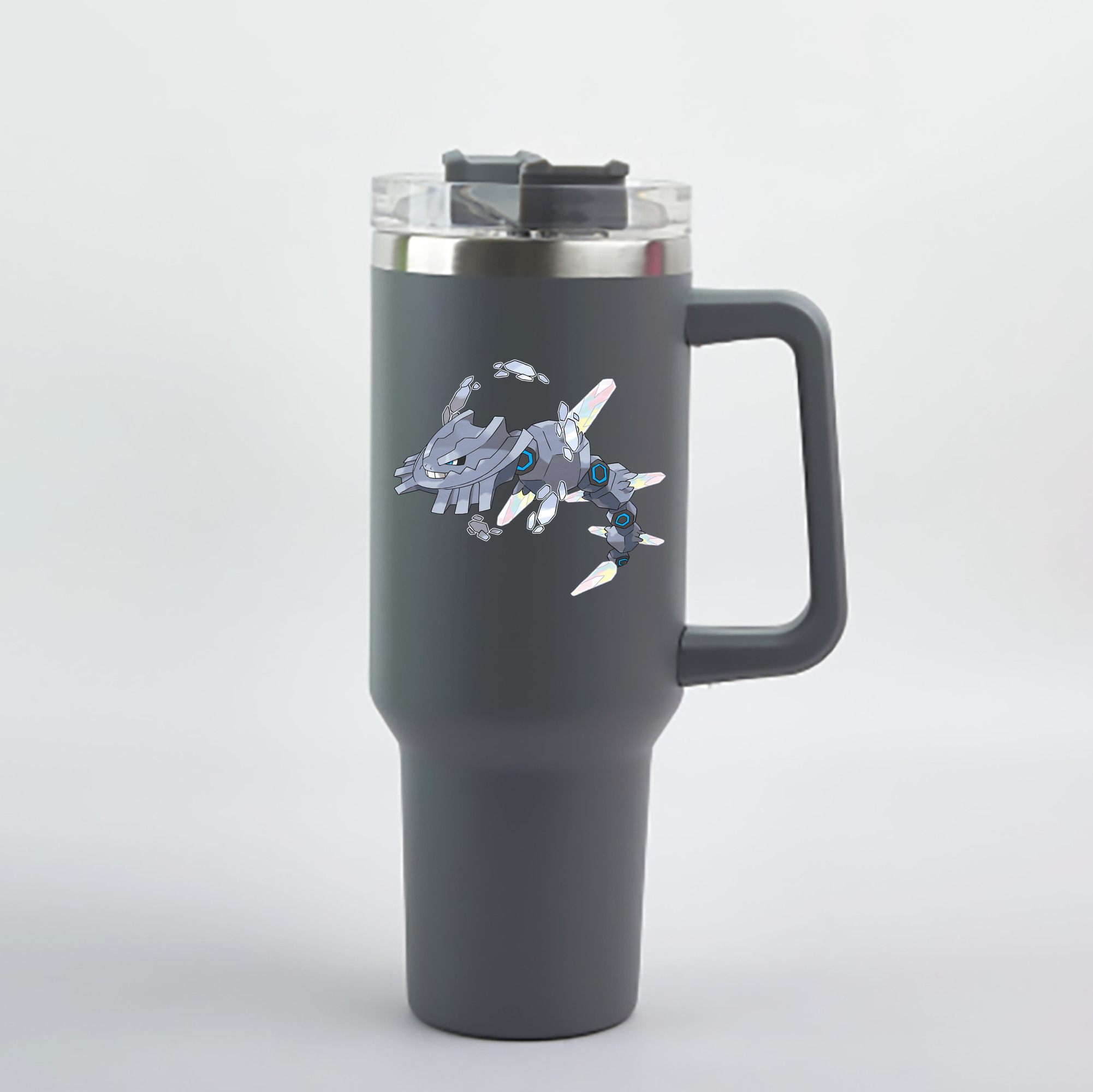 （画像用） ポケットモンスター Pokémon 1200mL車用タンブラー - クリスタルステッカー（プラスチックストロー付き）