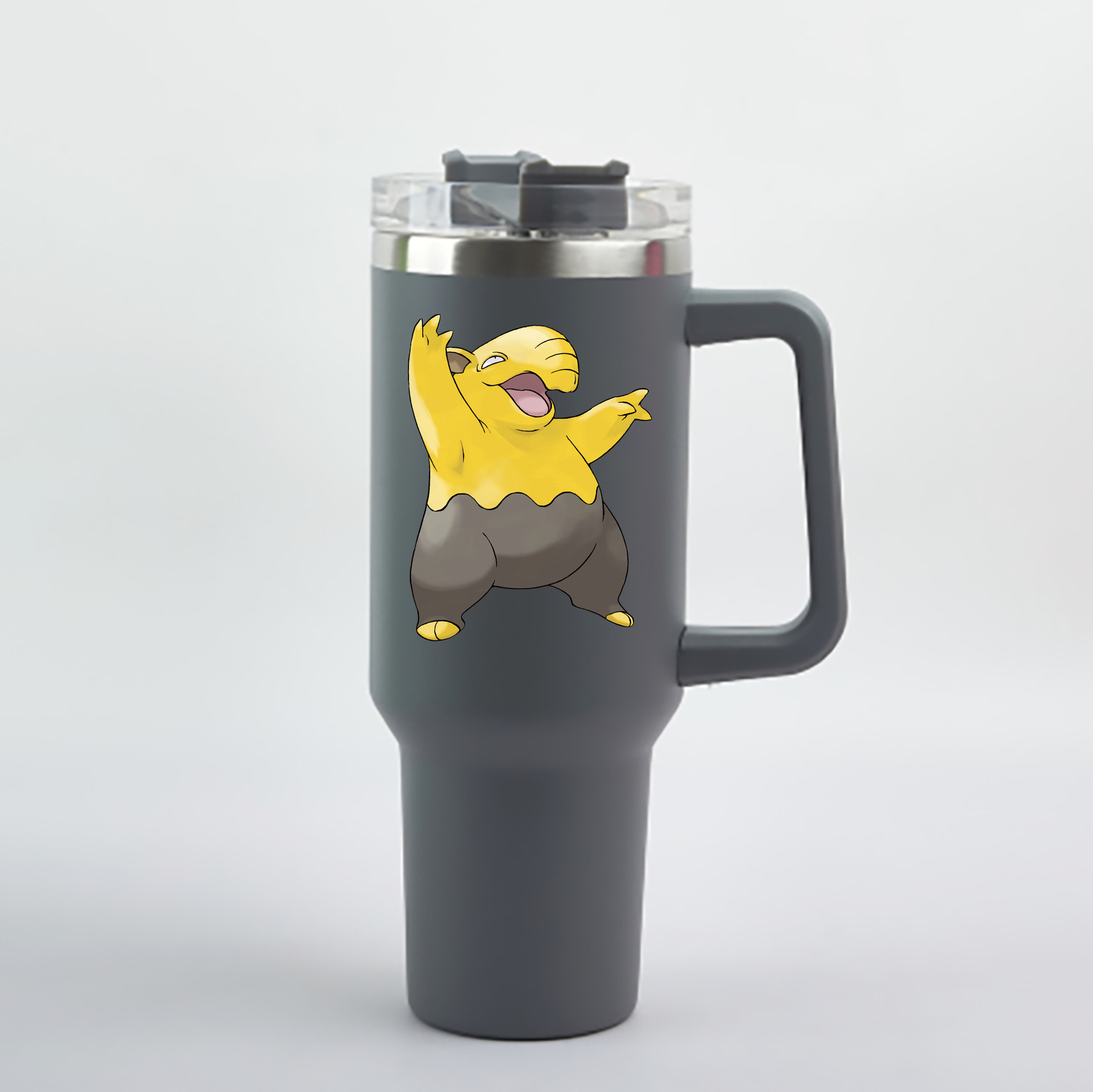 （画像用） ポケットモンスター Pokémon 1200mL車用タンブラー - クリスタルステッカー（プラスチックストロー付き）