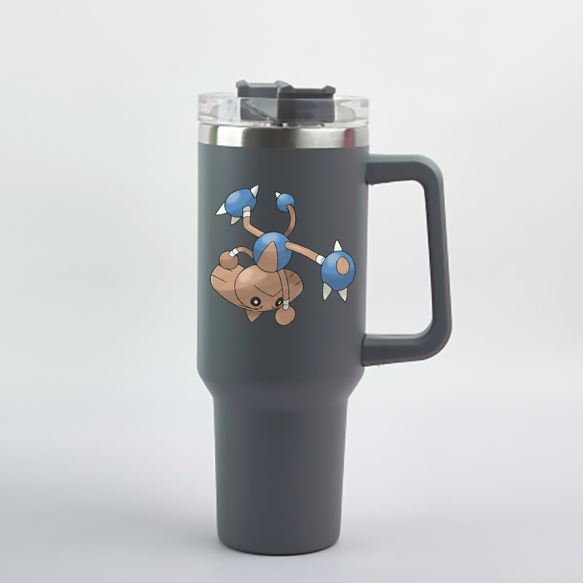 （画像用） ポケットモンスター Pokémon 1200mL車用タンブラー - クリスタルステッカー（プラスチックストロー付き）