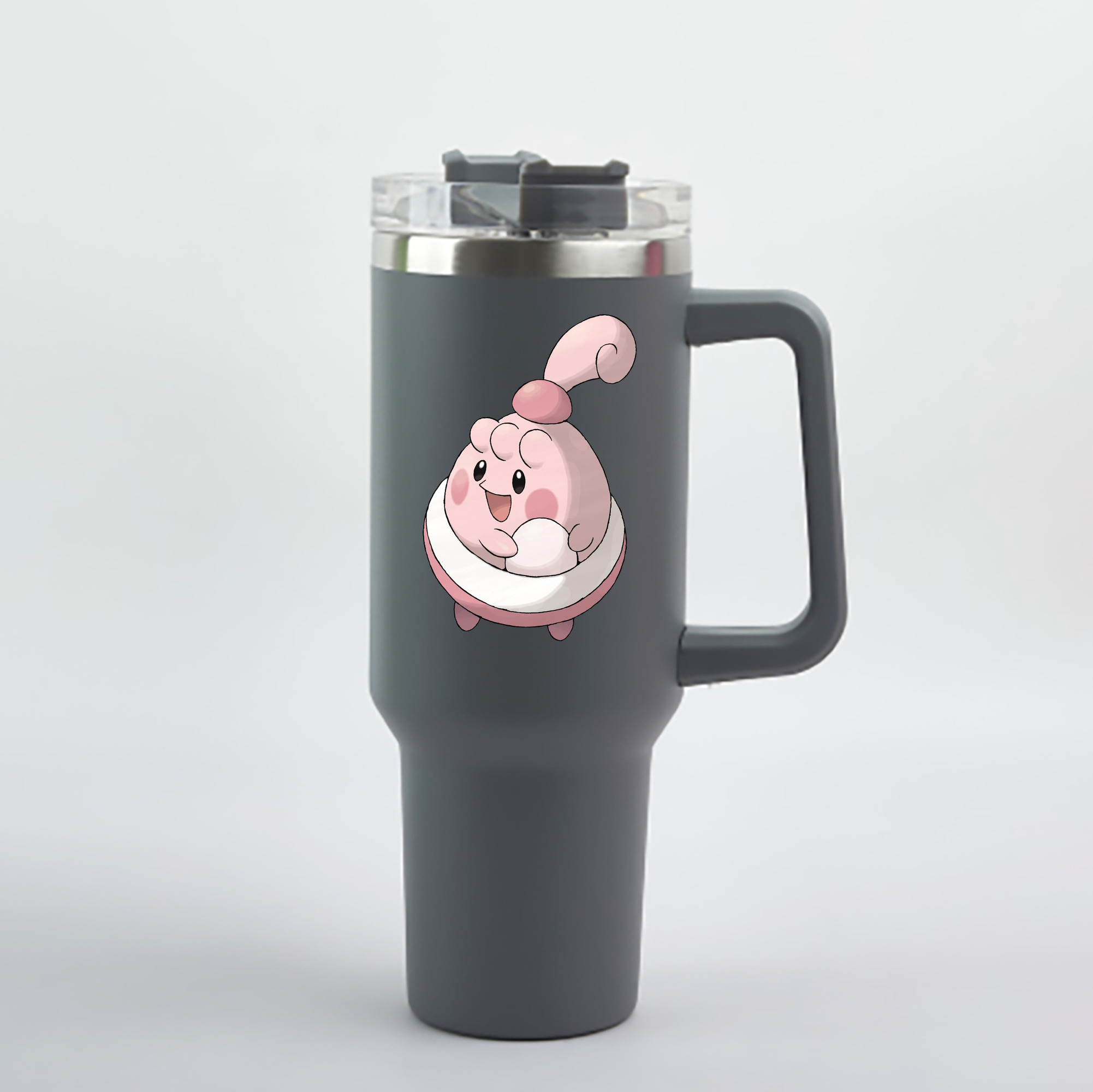 （画像用） ポケットモンスター Pokémon 1200mL車用タンブラー - クリスタルステッカー（プラスチックストロー付き）