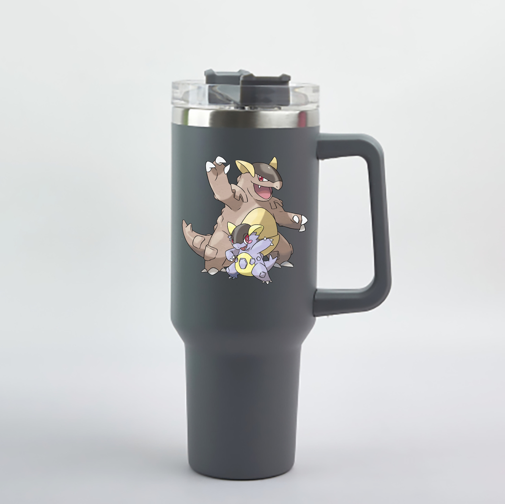 （画像用） ポケットモンスター Pokémon 1200mL車用タンブラー - クリスタルステッカー（プラスチックストロー付き）