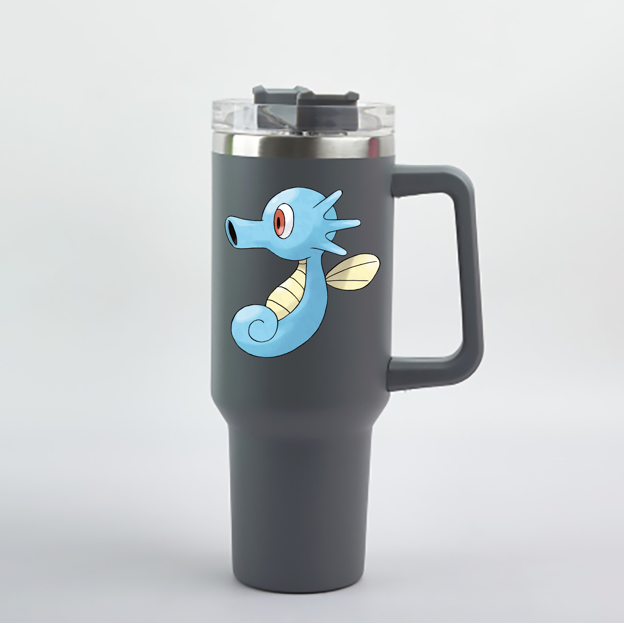 （画像用） ポケットモンスター Pokémon 1200mL車用タンブラー - クリスタルステッカー（プラスチックストロー付き）