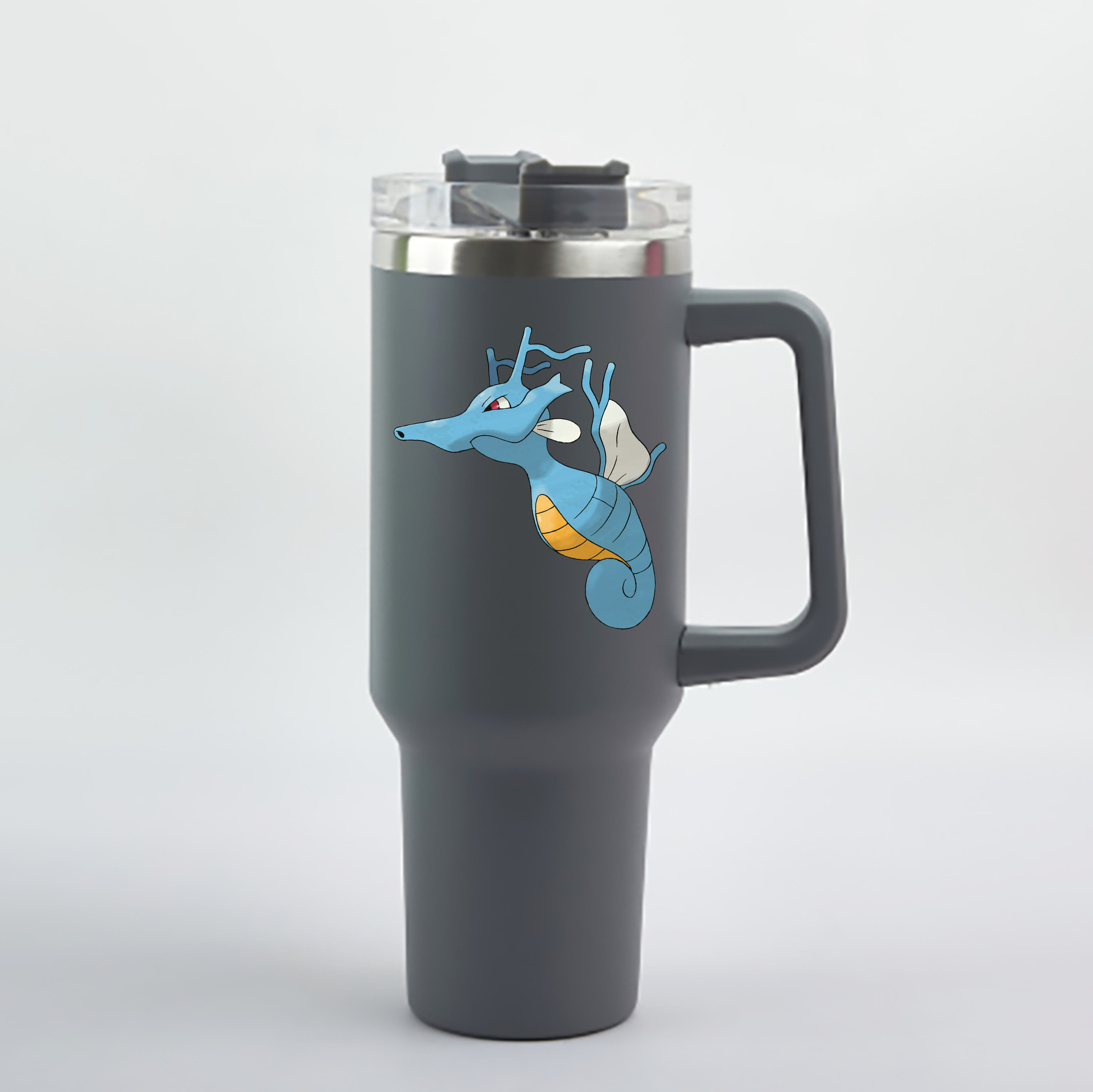 （画像用） ポケットモンスター Pokémon 1200mL車用タンブラー - クリスタルステッカー（プラスチックストロー付き）
