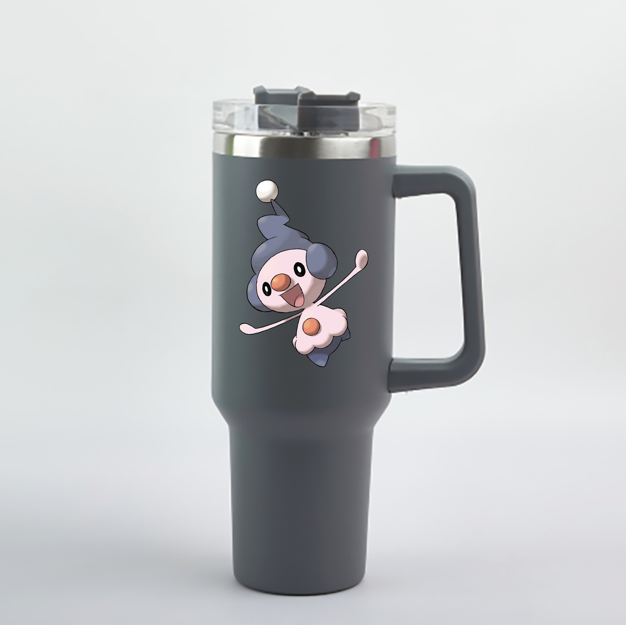 （画像用） ポケットモンスター Pokémon 1200mL車用タンブラー - クリスタルステッカー（プラスチックストロー付き）
