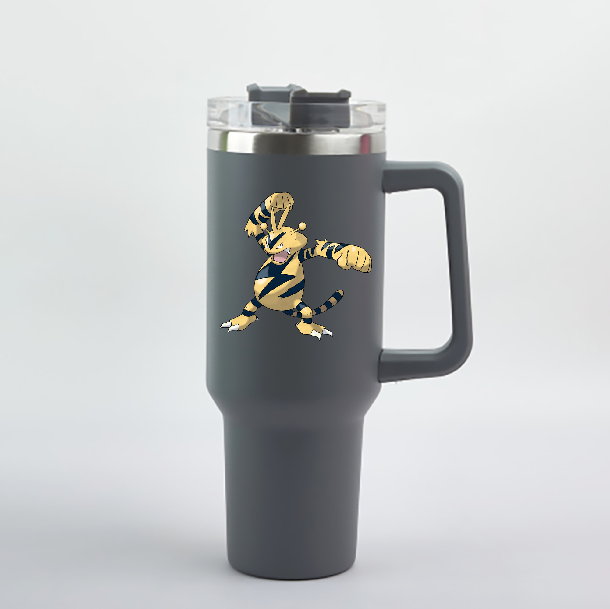（画像用） ポケットモンスター Pokémon 1200mL車用タンブラー - クリスタルステッカー（プラスチックストロー付き）