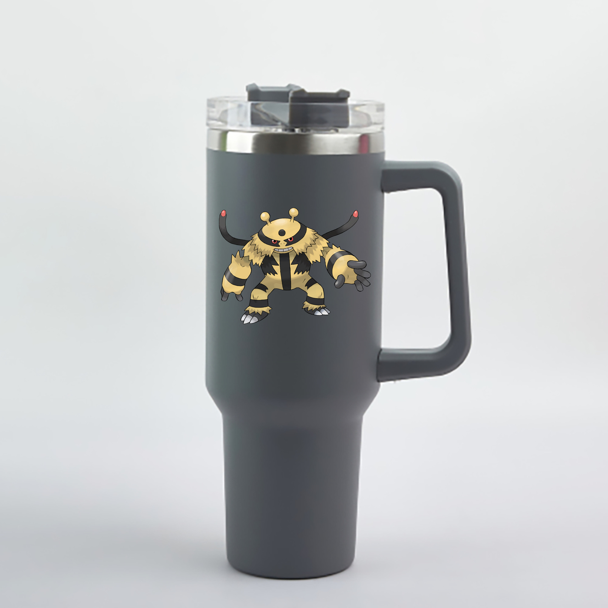 （画像用） ポケットモンスター Pokémon 1200mL車用タンブラー - クリスタルステッカー（プラスチックストロー付き）