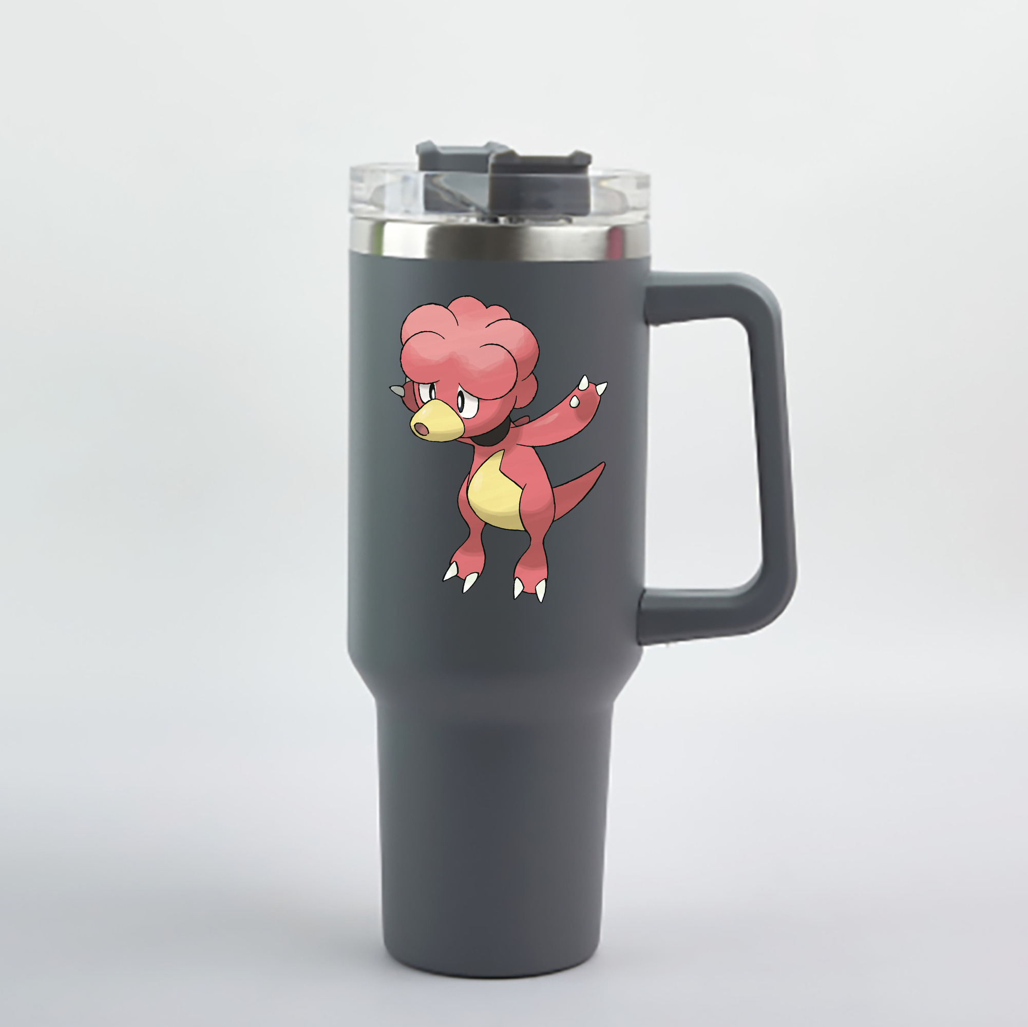 （画像用） ポケットモンスター Pokémon 1200mL車用タンブラー - クリスタルステッカー（プラスチックストロー付き）