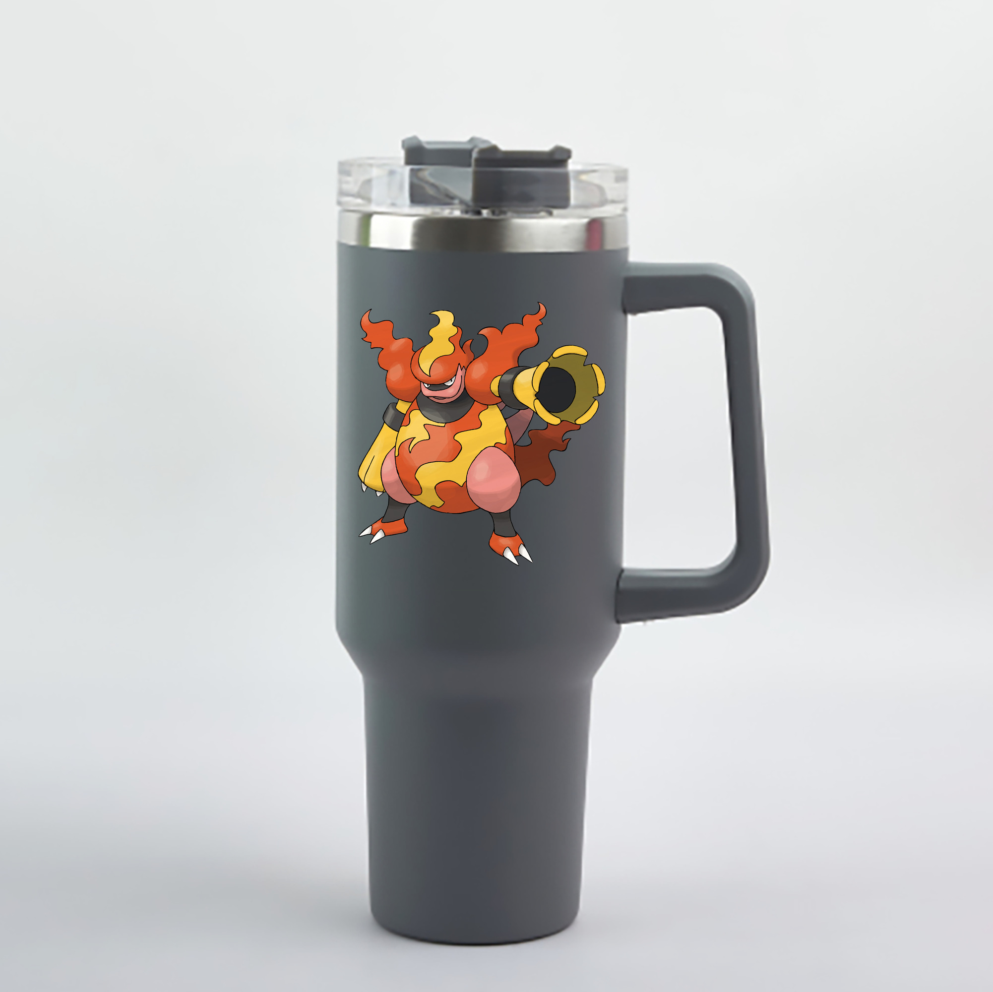 （画像用） ポケットモンスター Pokémon 1200mL車用タンブラー - クリスタルステッカー（プラスチックストロー付き）