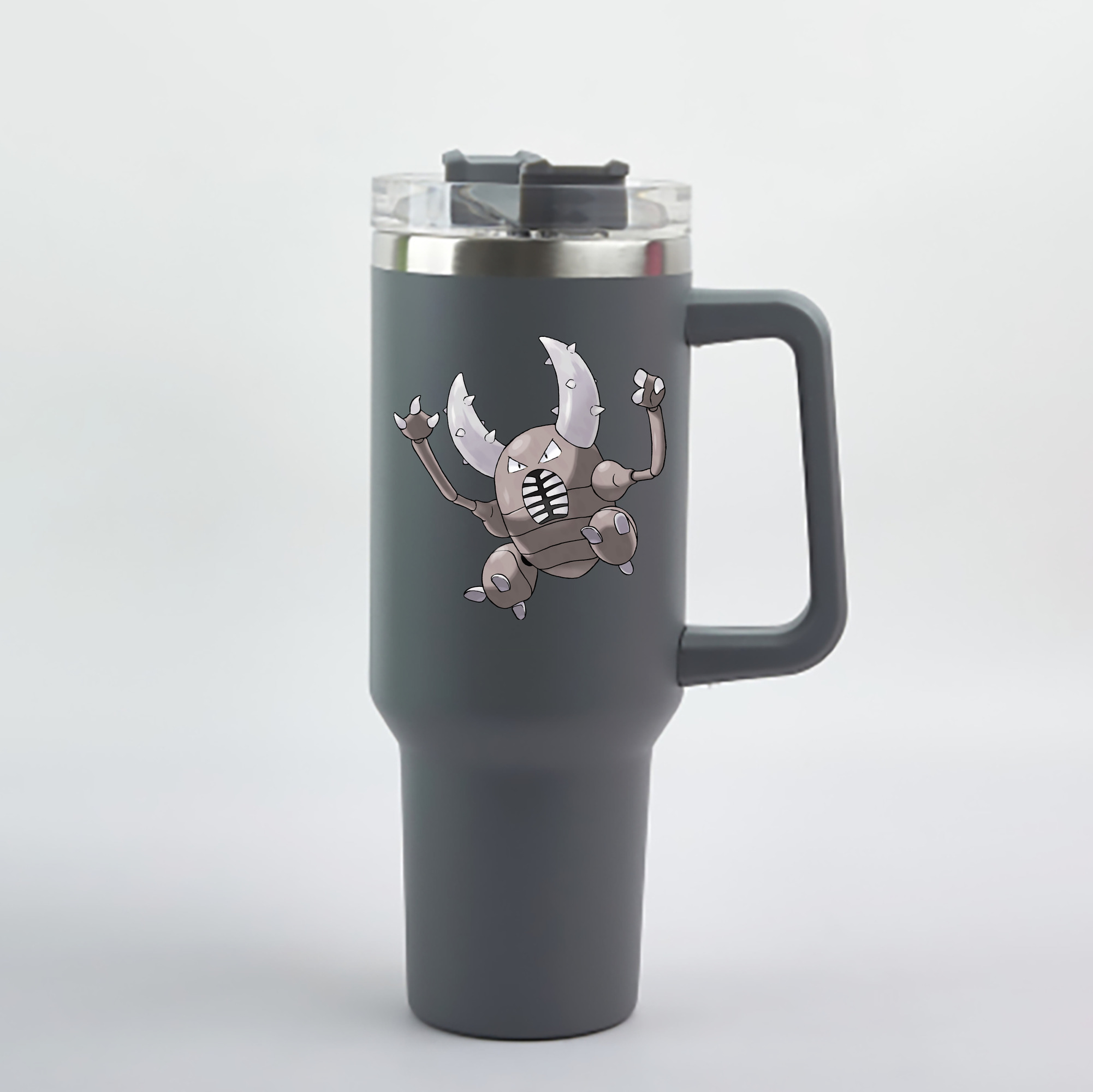 （画像用） ポケットモンスター Pokémon 1200mL車用タンブラー - クリスタルステッカー（プラスチックストロー付き）