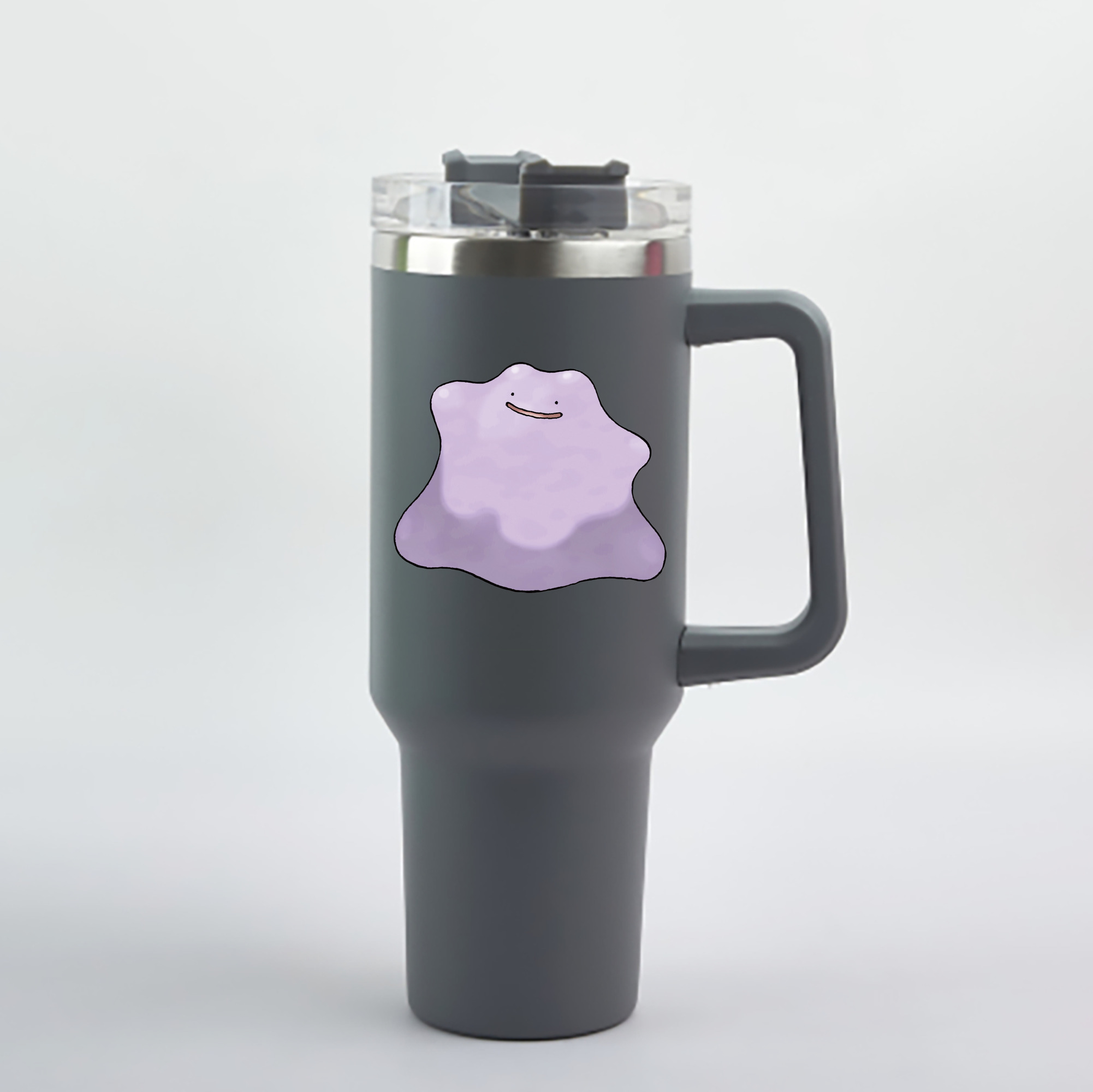 （画像用） ポケットモンスター Pokémon 1200mL車用タンブラー - クリスタルステッカー（プラスチックストロー付き）