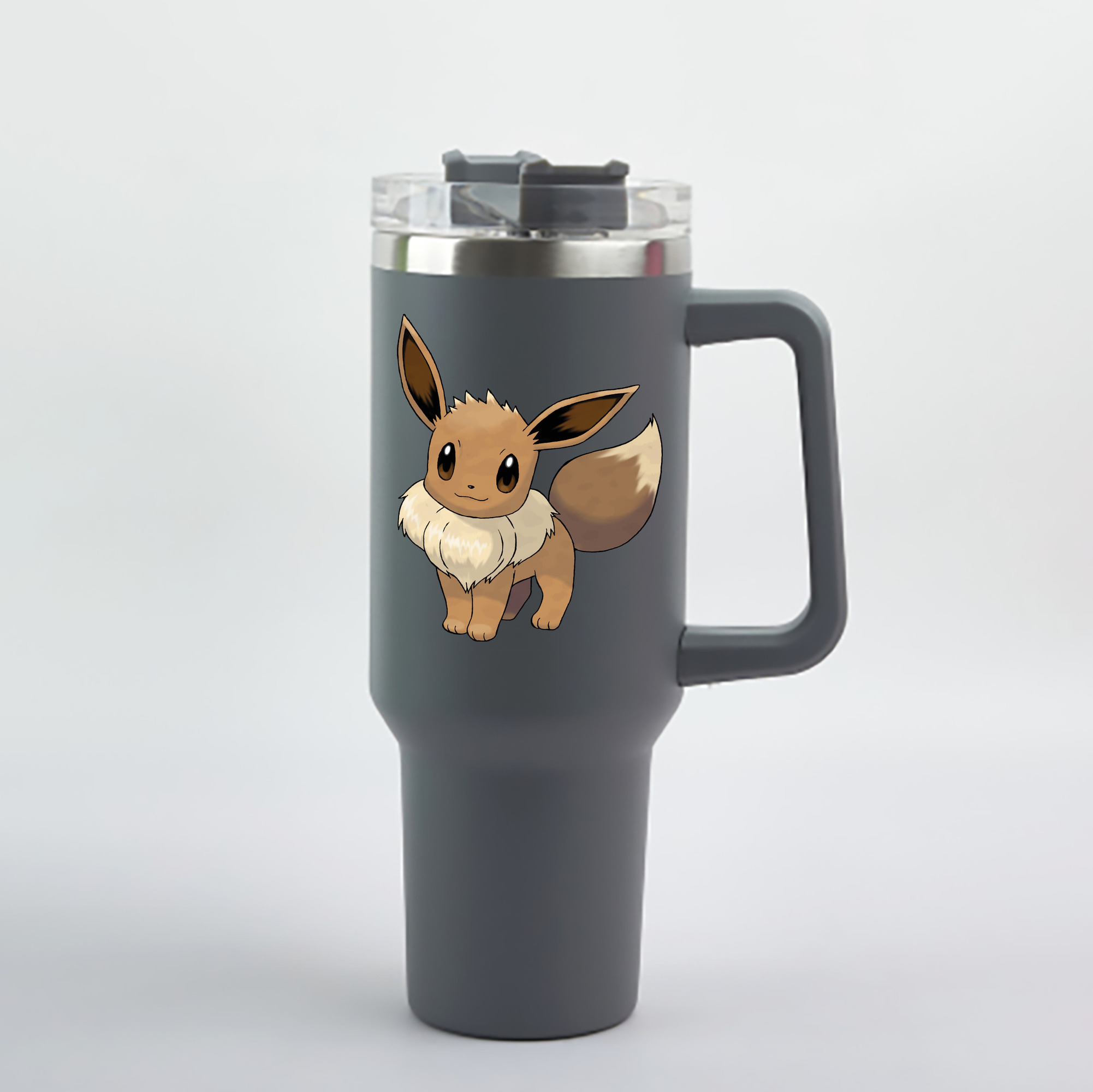 （画像用） ポケットモンスター Pokémon 1200mL車用タンブラー - クリスタルステッカー（プラスチックストロー付き）
