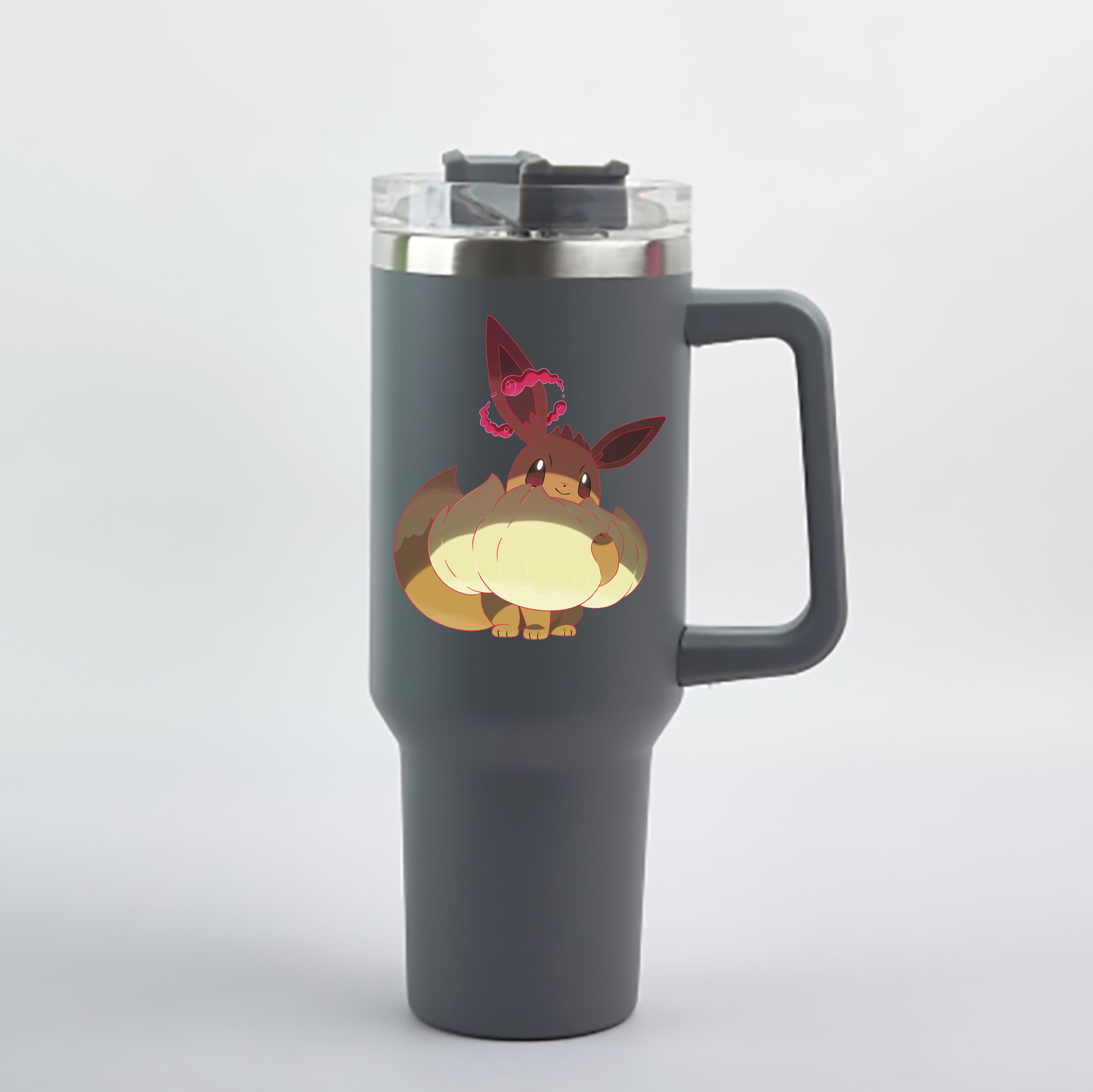 （画像用） ポケットモンスター Pokémon 1200mL車用タンブラー - クリスタルステッカー（プラスチックストロー付き）