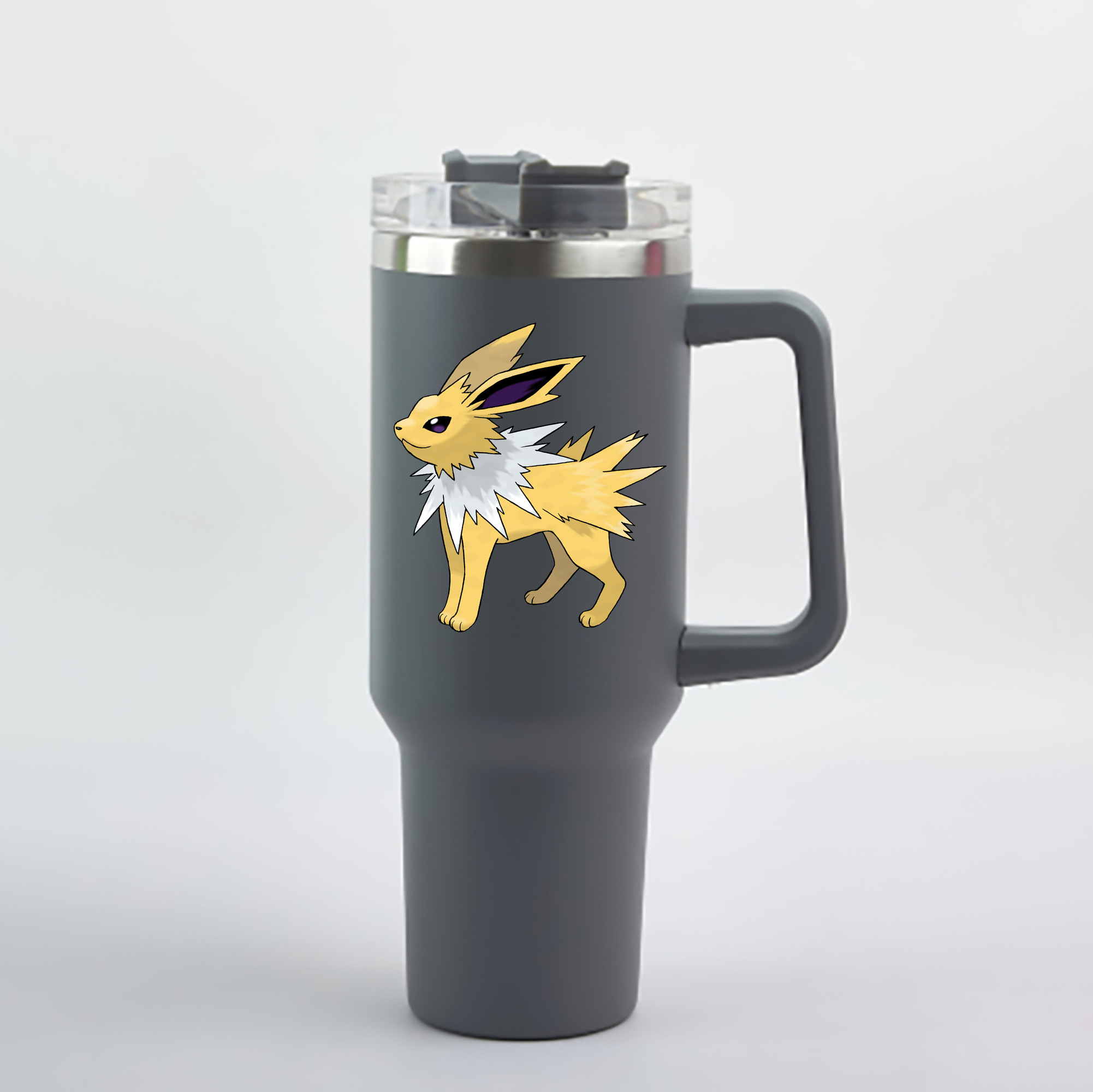 （画像用） ポケットモンスター Pokémon 1200mL車用タンブラー - クリスタルステッカー（プラスチックストロー付き）