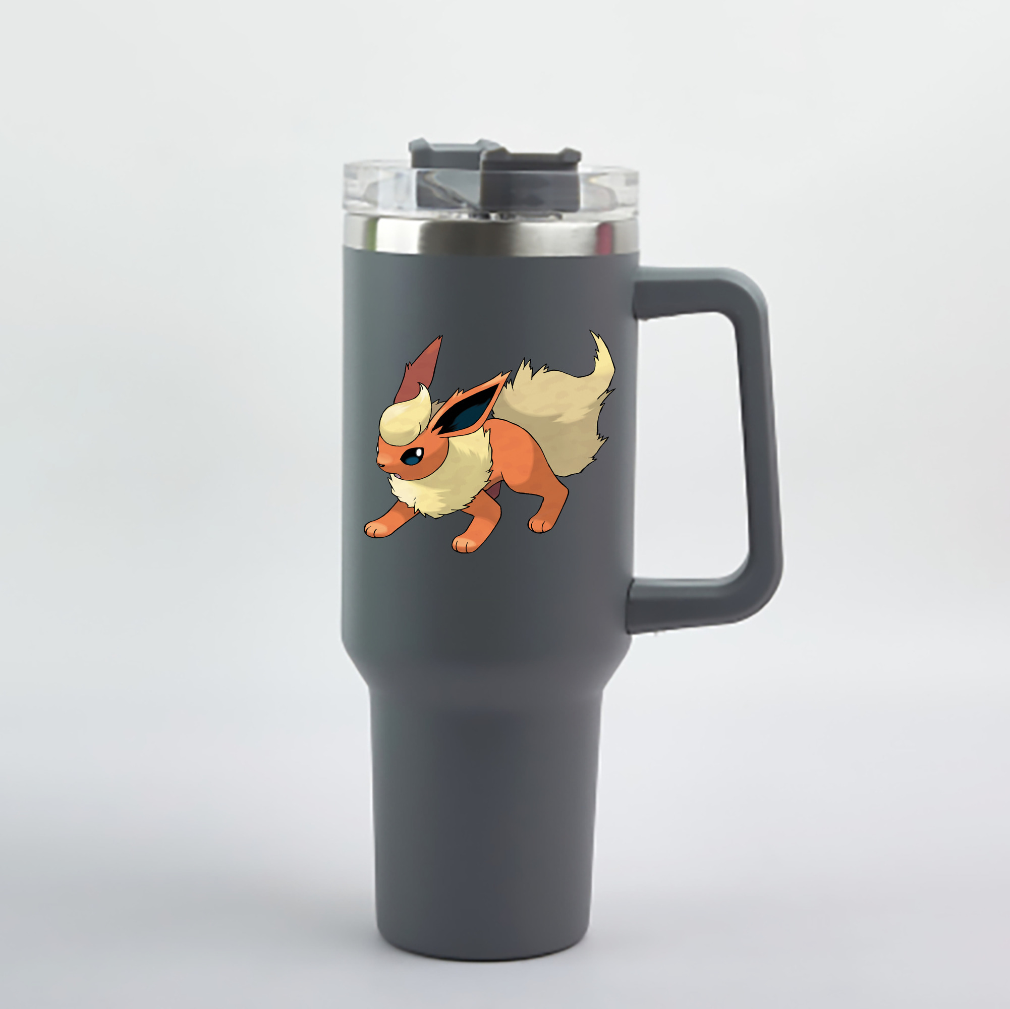 （画像用） ポケットモンスター Pokémon 1200mL車用タンブラー - クリスタルステッカー（プラスチックストロー付き）